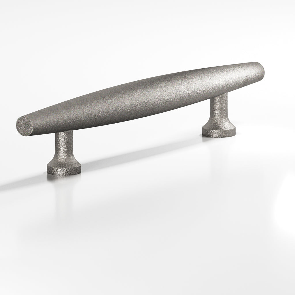 Colonial Bronze Series 293 6" Cigar Cabinet Pull With Flared Posts Frost Nickel™ / 6"