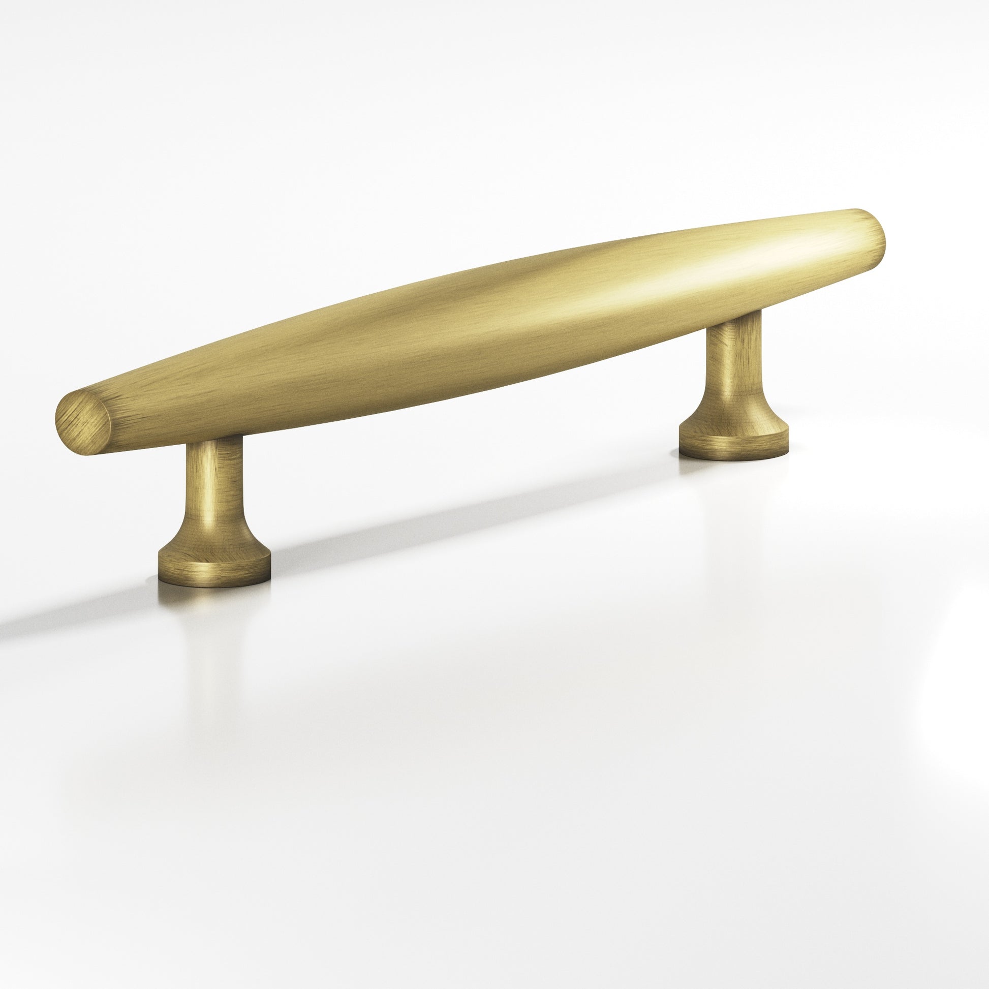 Colonial Bronze Series 293 4" Cigar Cabinet Pull With Flared Posts Matte Antique Satin Brass / 4"