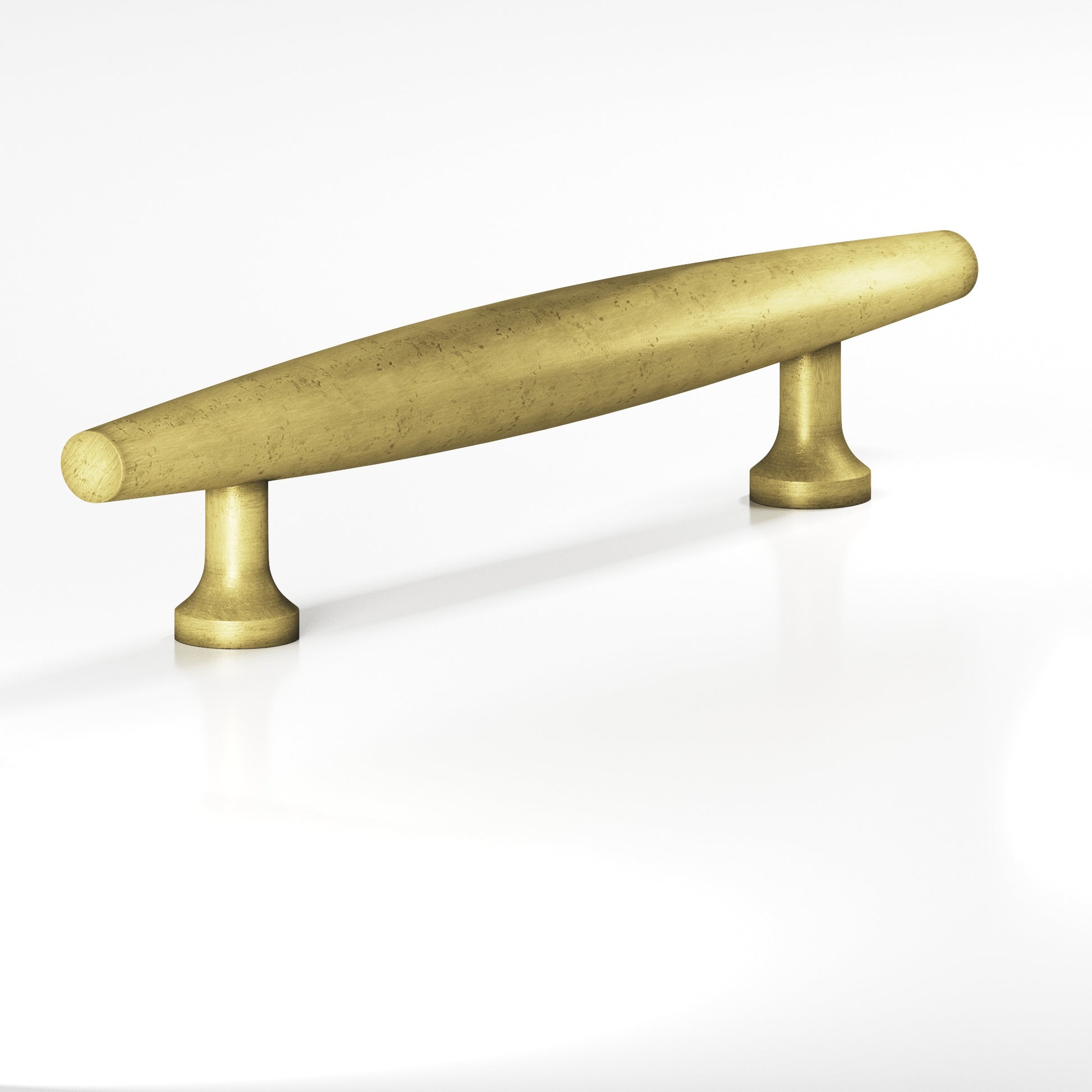 Colonial Bronze Series 293 6" Cigar Cabinet Pull With Flared Posts Distressed Antique Brass / 6"