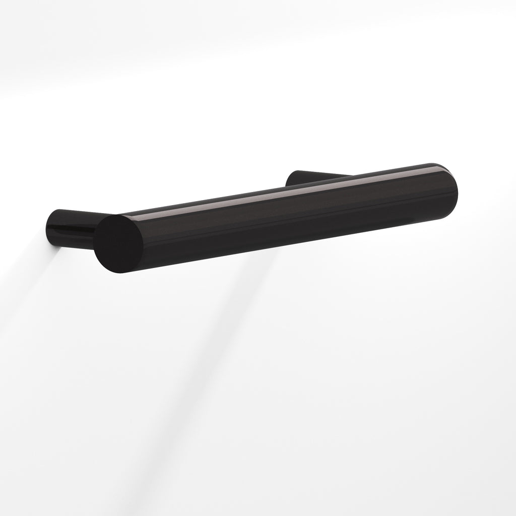 Colonial Bronze Series 300 3.5" Round Cabinet Pull With Tapered Posts Satin Black / 3.5"