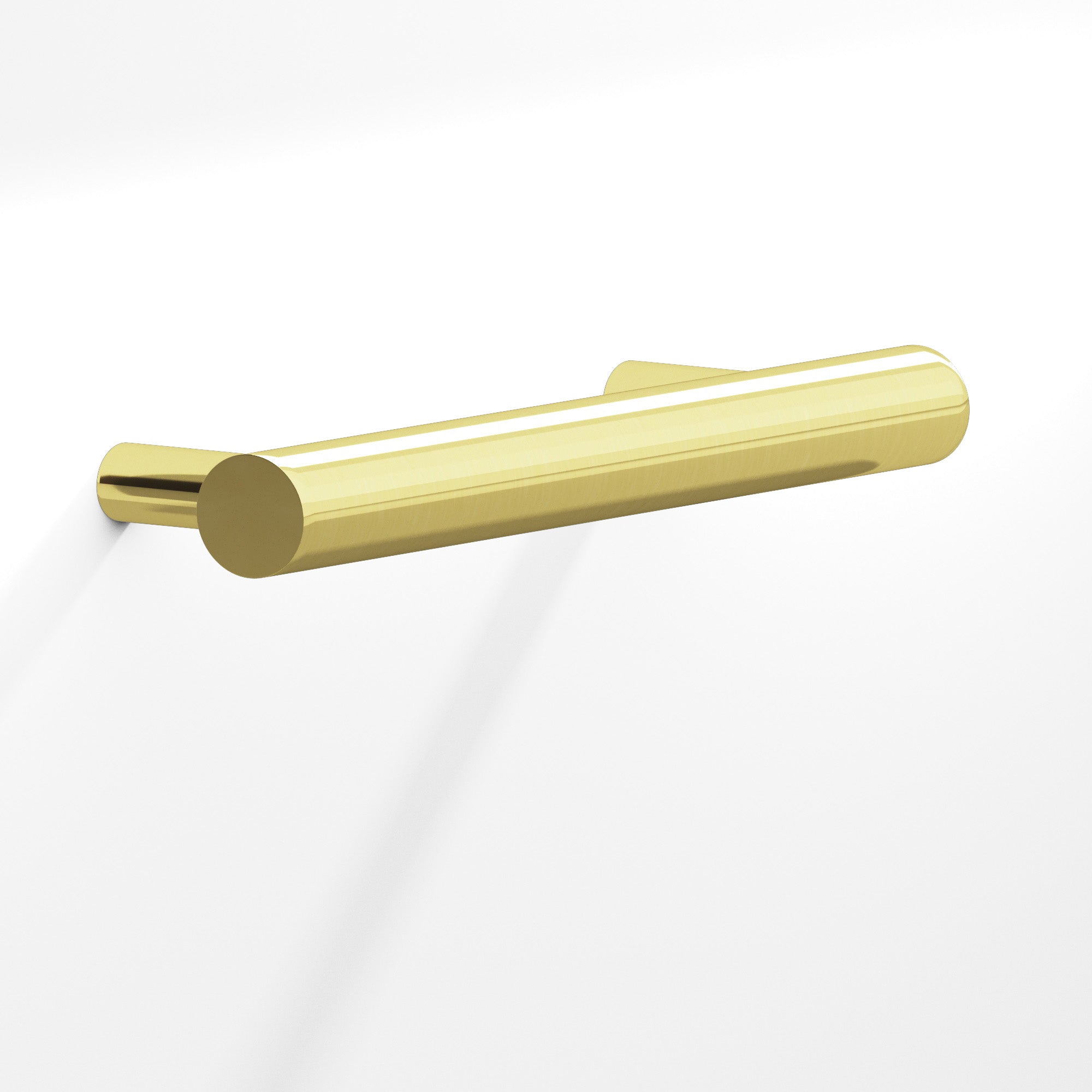 Colonial Bronze Series 300 3.5" Round Cabinet Pull With Tapered Posts Unlacquered Polished Brass / 3.5"
