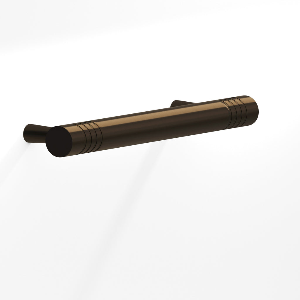 Colonial Bronze Series 304 8" Round Grooved Cabinet Pull With Tapered Posts Oil Rubbed Bronze / 8"