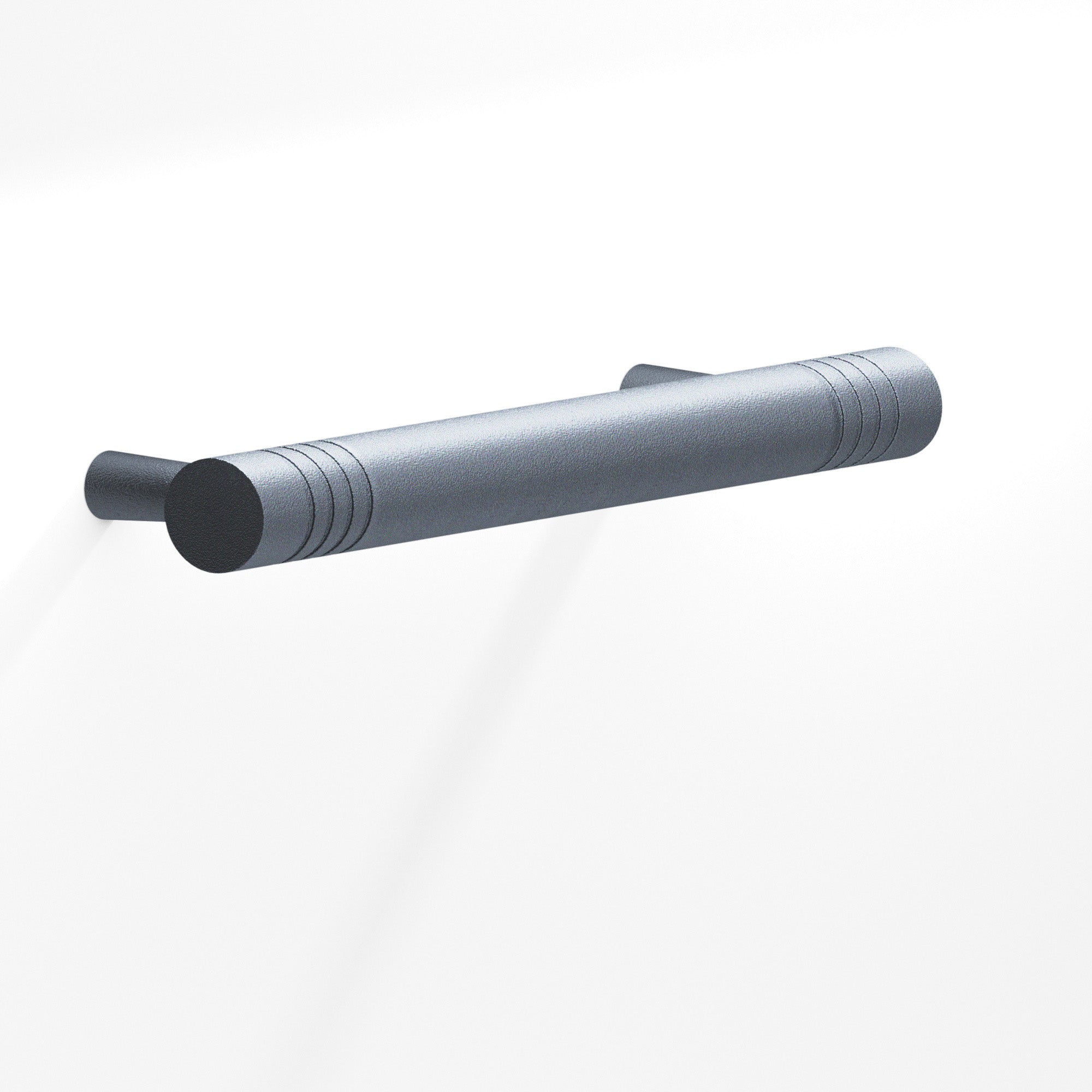 Colonial Bronze Series 304 3" Round Grooved Cabinet Pull With Tapered Posts Frost Chrome™ / 3"