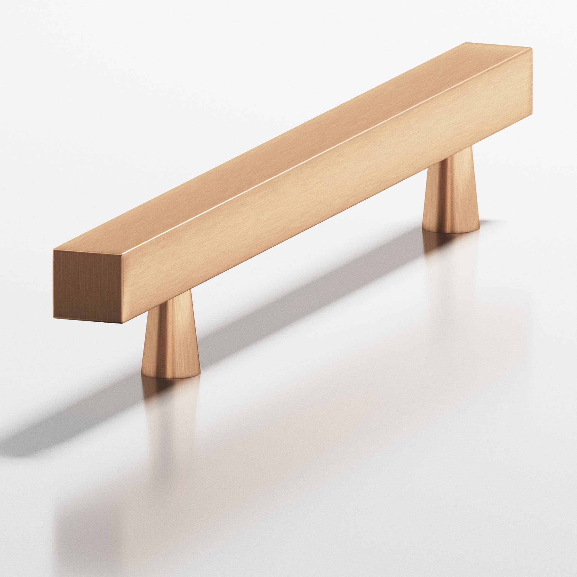 Colonial Bronze Series 306 8" Square Cabinet Pull With Tapered Posts Satin Bronze / 8"