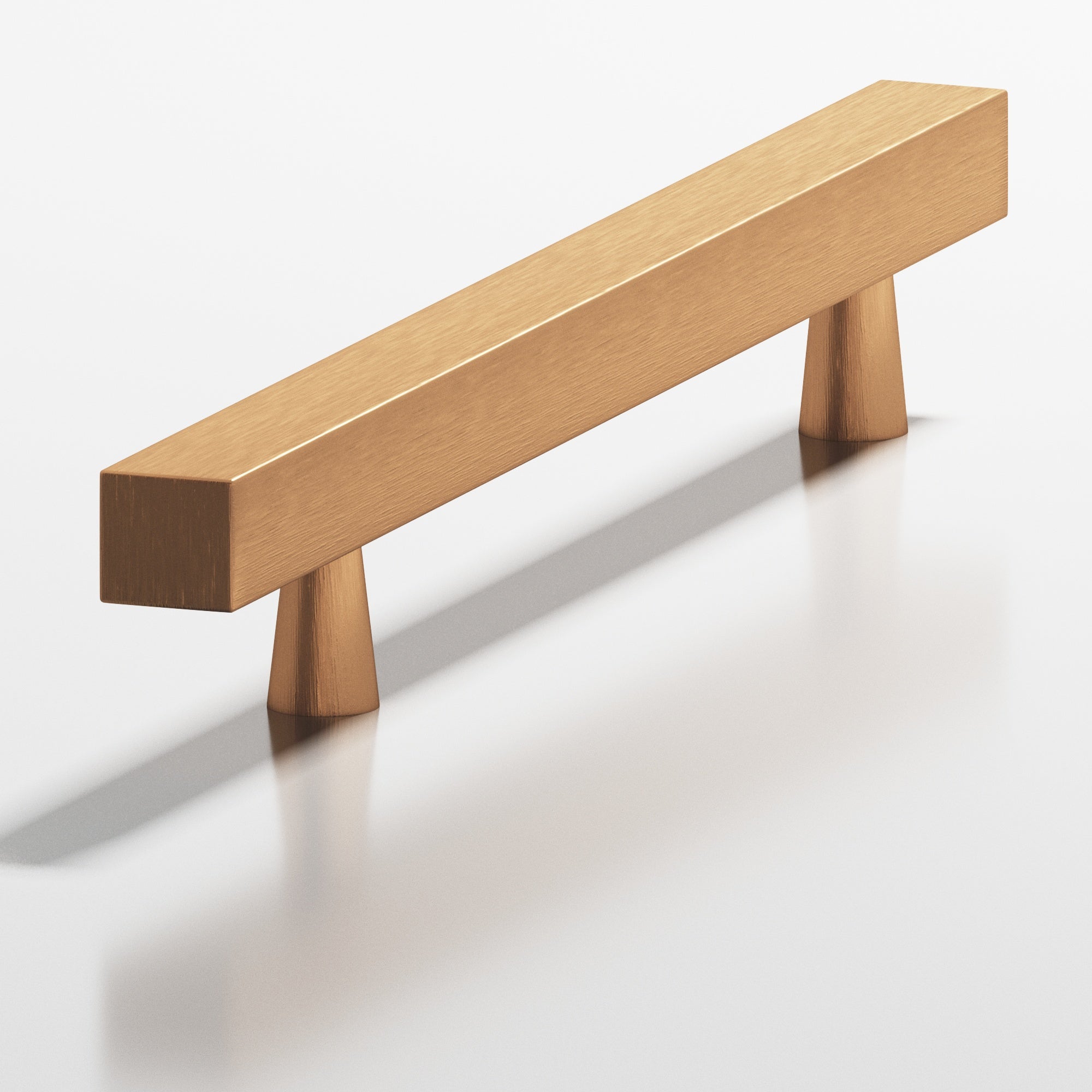 Colonial Bronze Series 306 8" Square Cabinet Pull With Tapered Posts Matte Satin Bronze / 8"