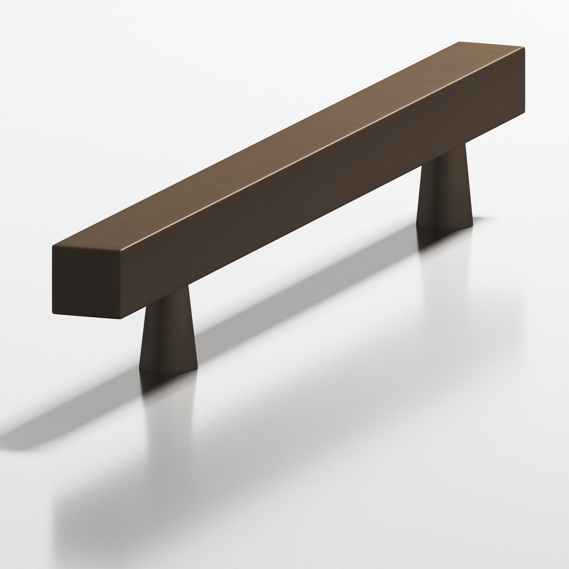 Colonial Bronze Series 306 3.5" Square Cabinet Pull With Tapered Posts Heritage Bronze / 3.5"