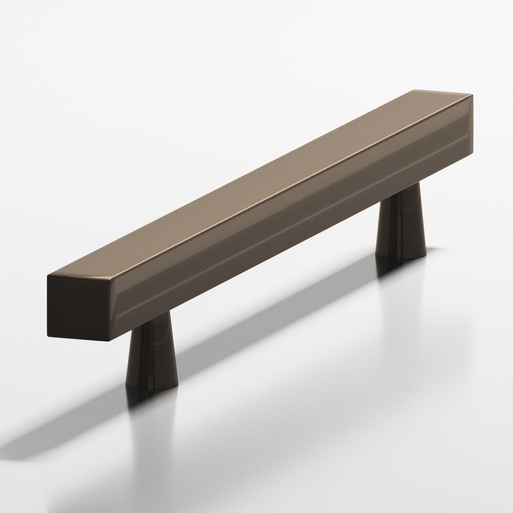 Colonial Bronze Series 306 3" Square Cabinet Pull With Tapered Posts Dark Statuary Bronze / 3"