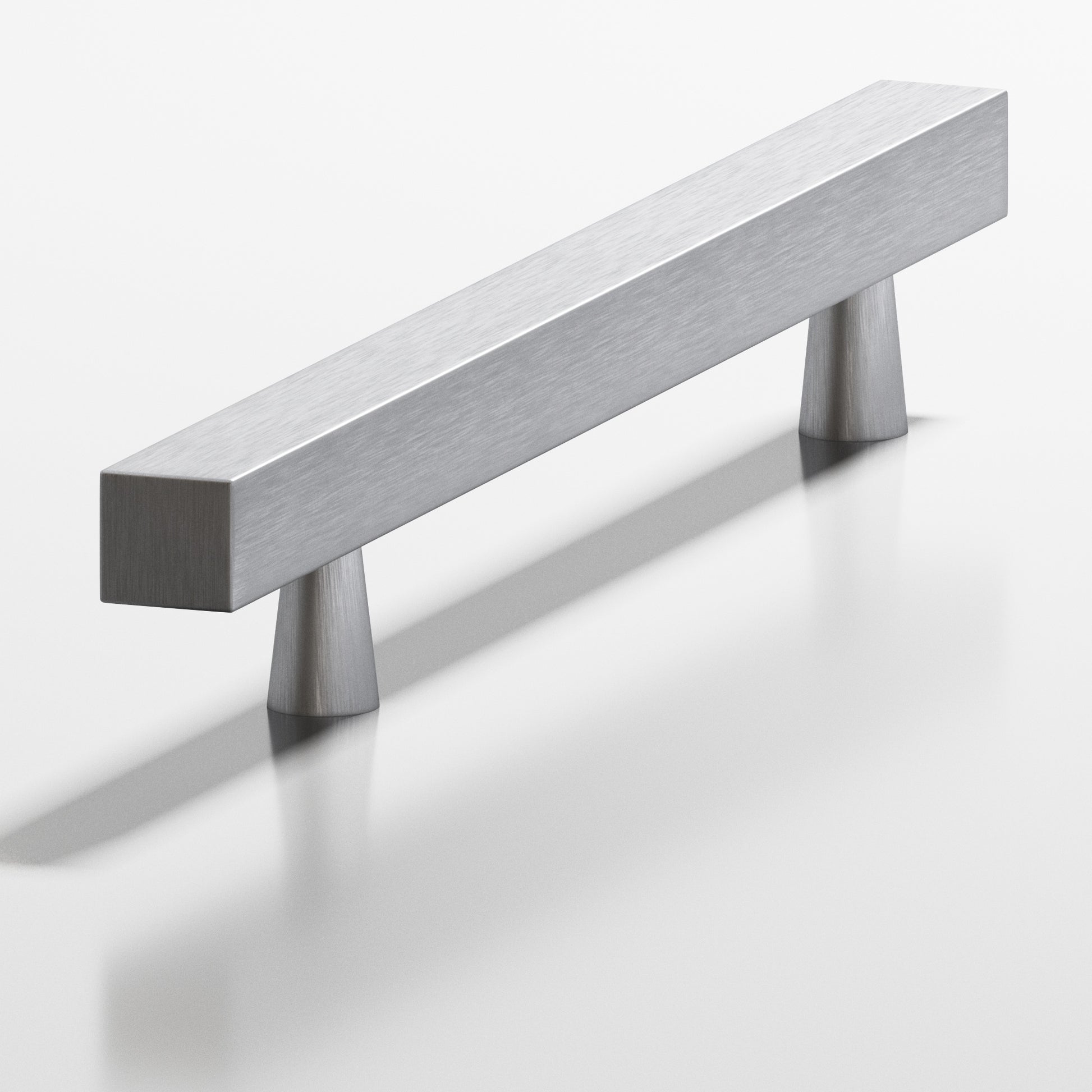 Colonial Bronze Series 306 6" Square Cabinet Pull With Tapered Posts Matte Satin Chrome / 6"