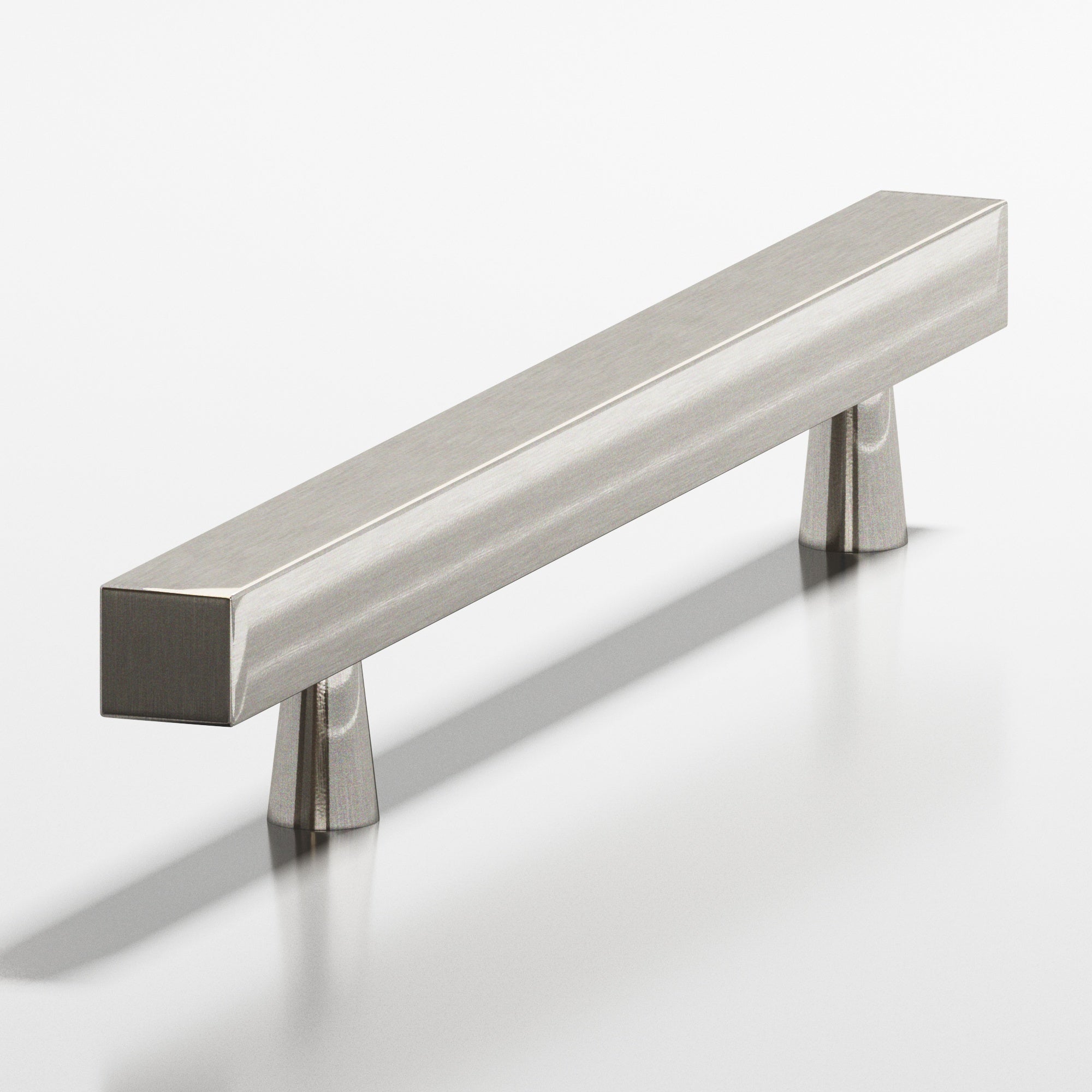 Colonial Bronze Series 306 3" Square Cabinet Pull With Tapered Posts Nickel Stainless / 3"