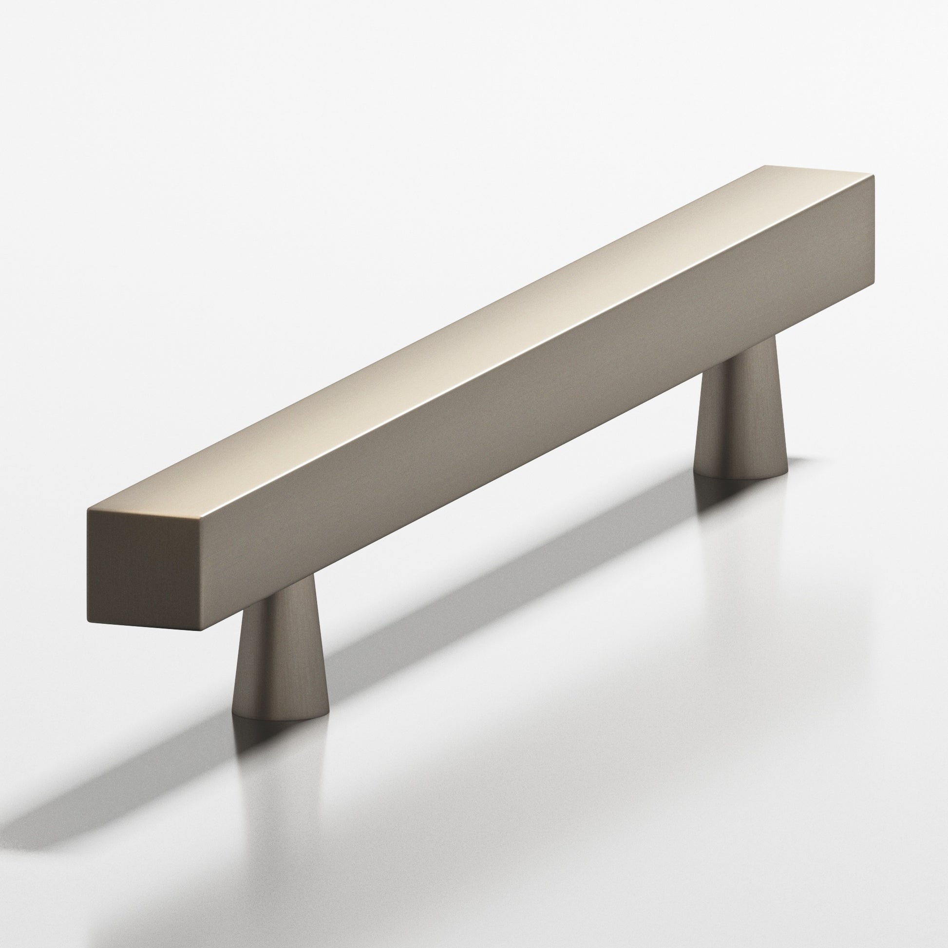 Colonial Bronze Series 306 6" Square Cabinet Pull With Tapered Posts Matte Pewter / 6"