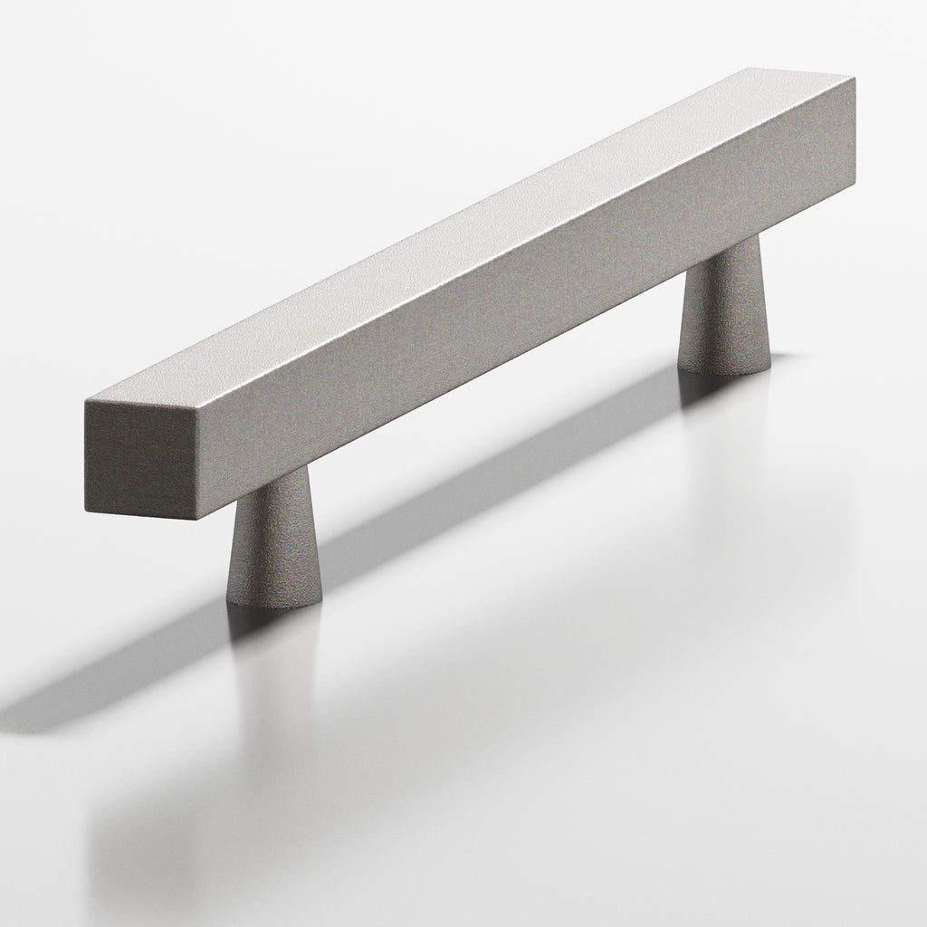 Colonial Bronze Series 306 6" Square Cabinet Pull With Tapered Posts Frost Nickel™ / 6"