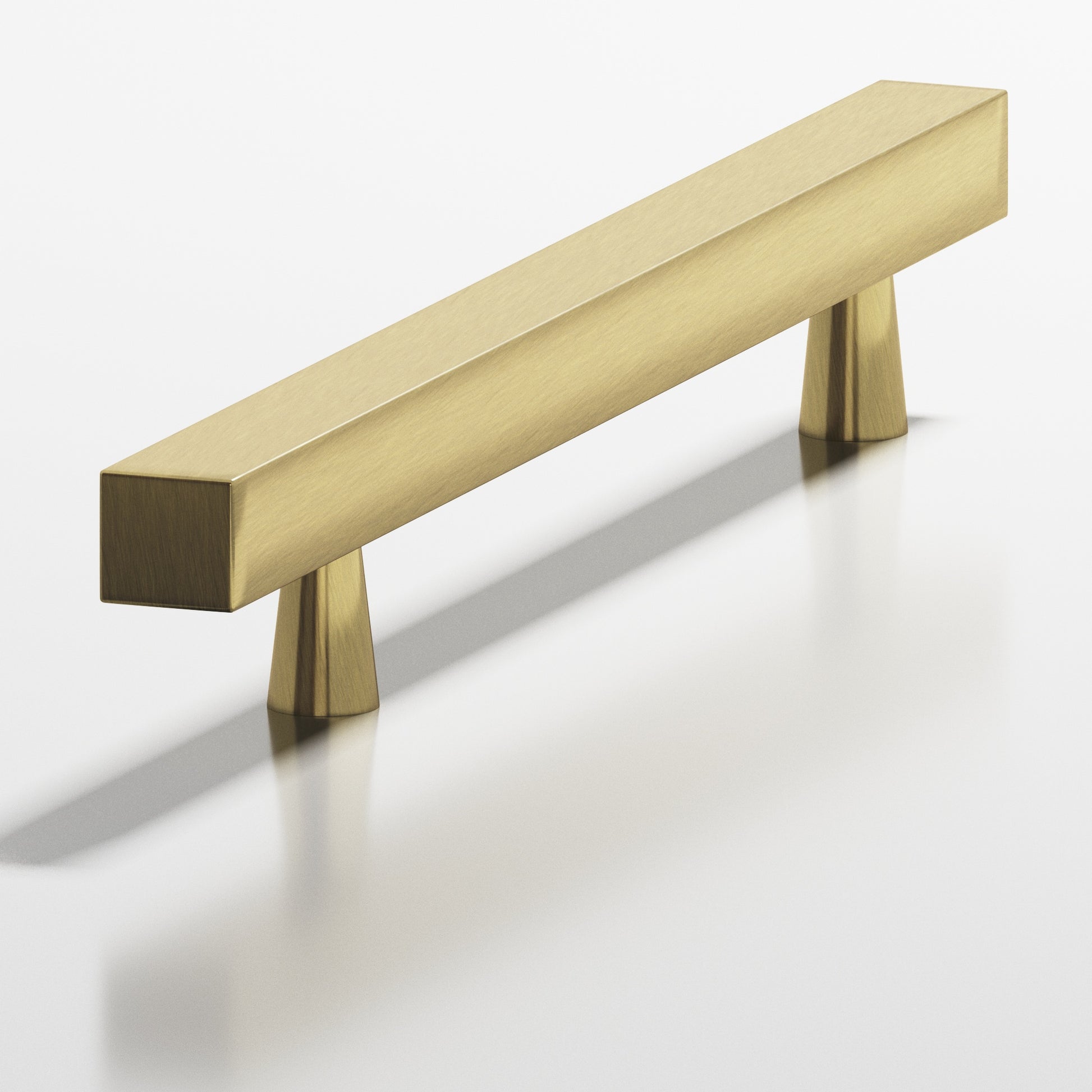 Colonial Bronze Series 306 6" Square Cabinet Pull With Tapered Posts Antique Brass / 6"