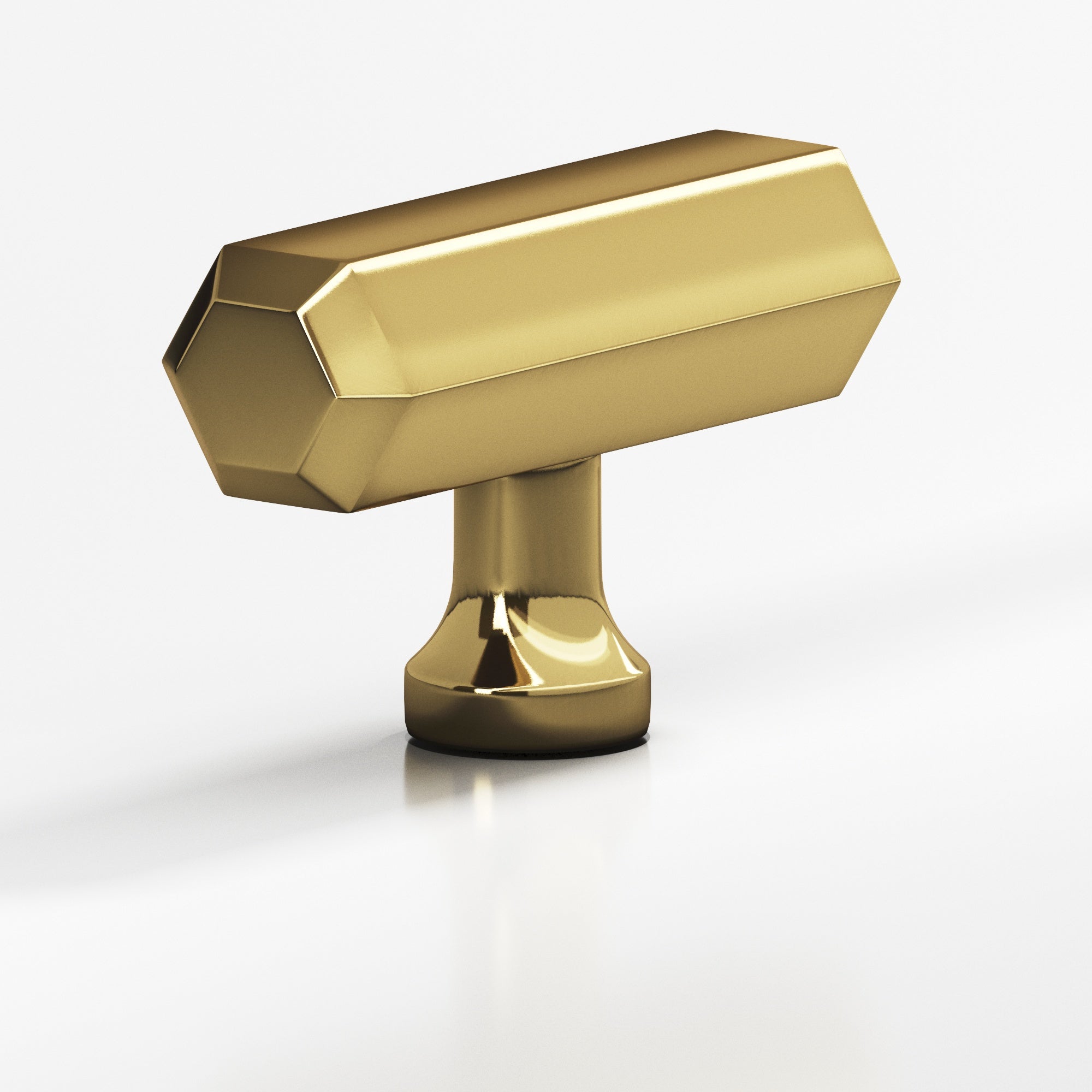 Colonial Bronze Series 320 2" Hexagonal Cabinet T-Knob With Flared Post Antique Bronze / 2"