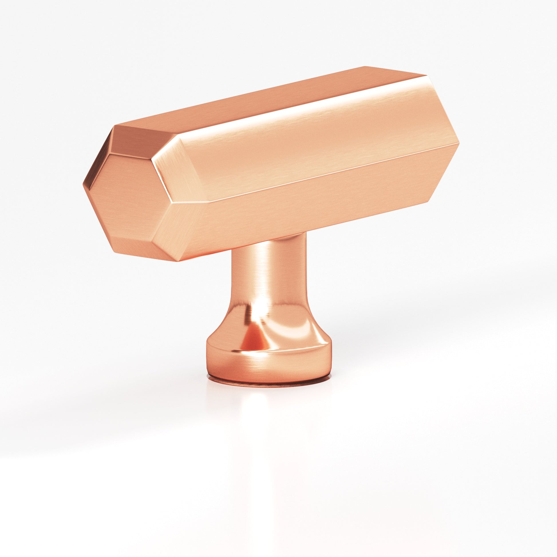 Colonial Bronze Series 320 2" Hexagonal Cabinet T-Knob With Flared Post Satin Copper / 2"