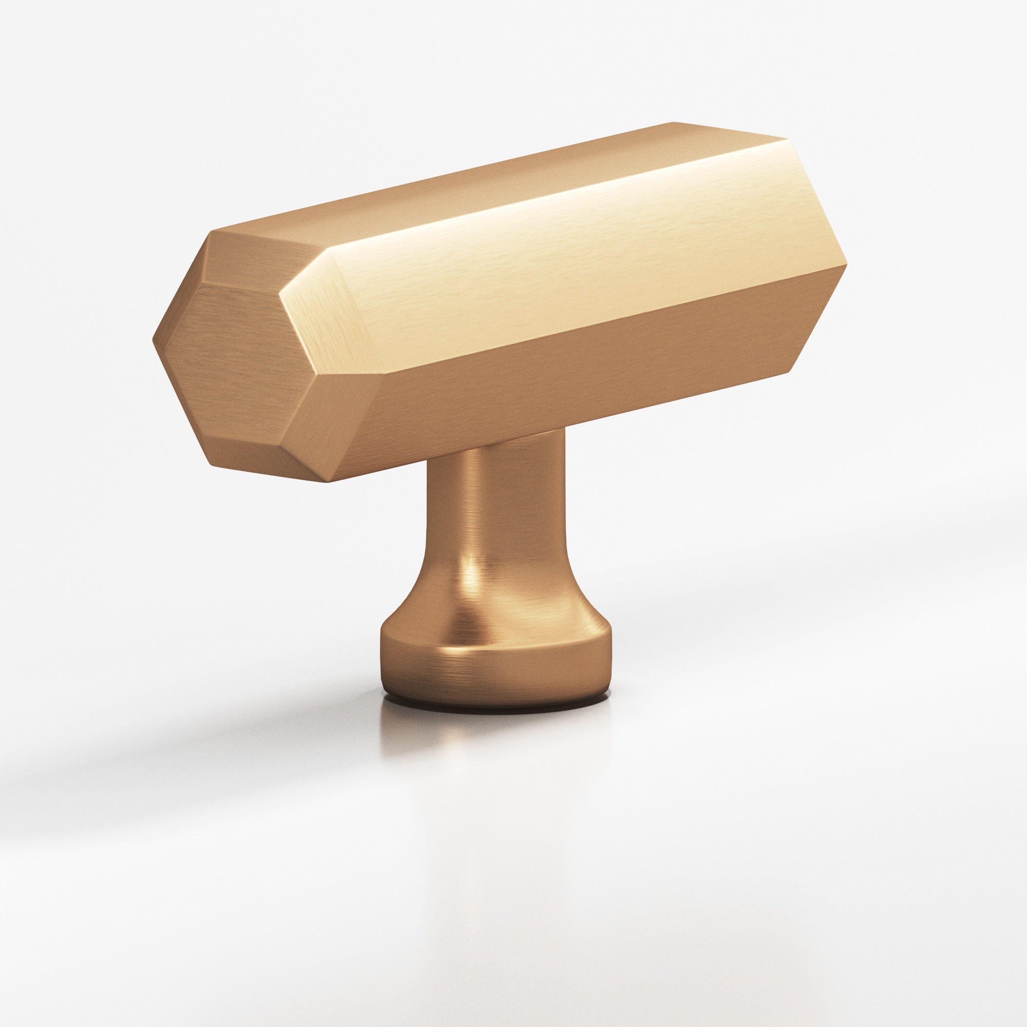 Colonial Bronze Series 320 2" Hexagonal Cabinet T-Knob With Flared Post Matte Satin Bronze / 2"