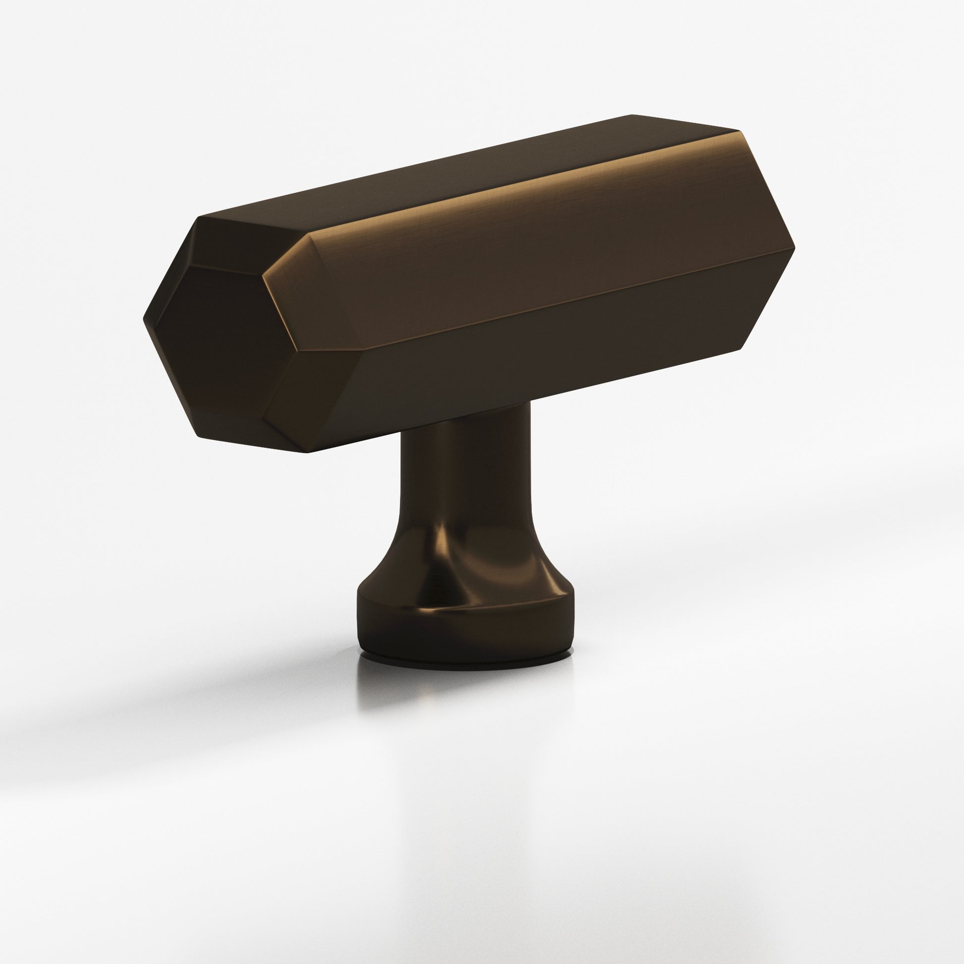 Colonial Bronze Series 320 2" Hexagonal Cabinet T-Knob With Flared Post Oil Rubbed Bronze / 2"