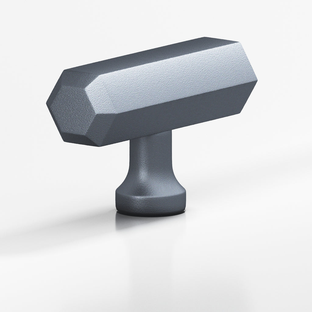 Colonial Bronze Series 320 2" Hexagonal Cabinet T-Knob With Flared Post Frost Chrome™ / 2"