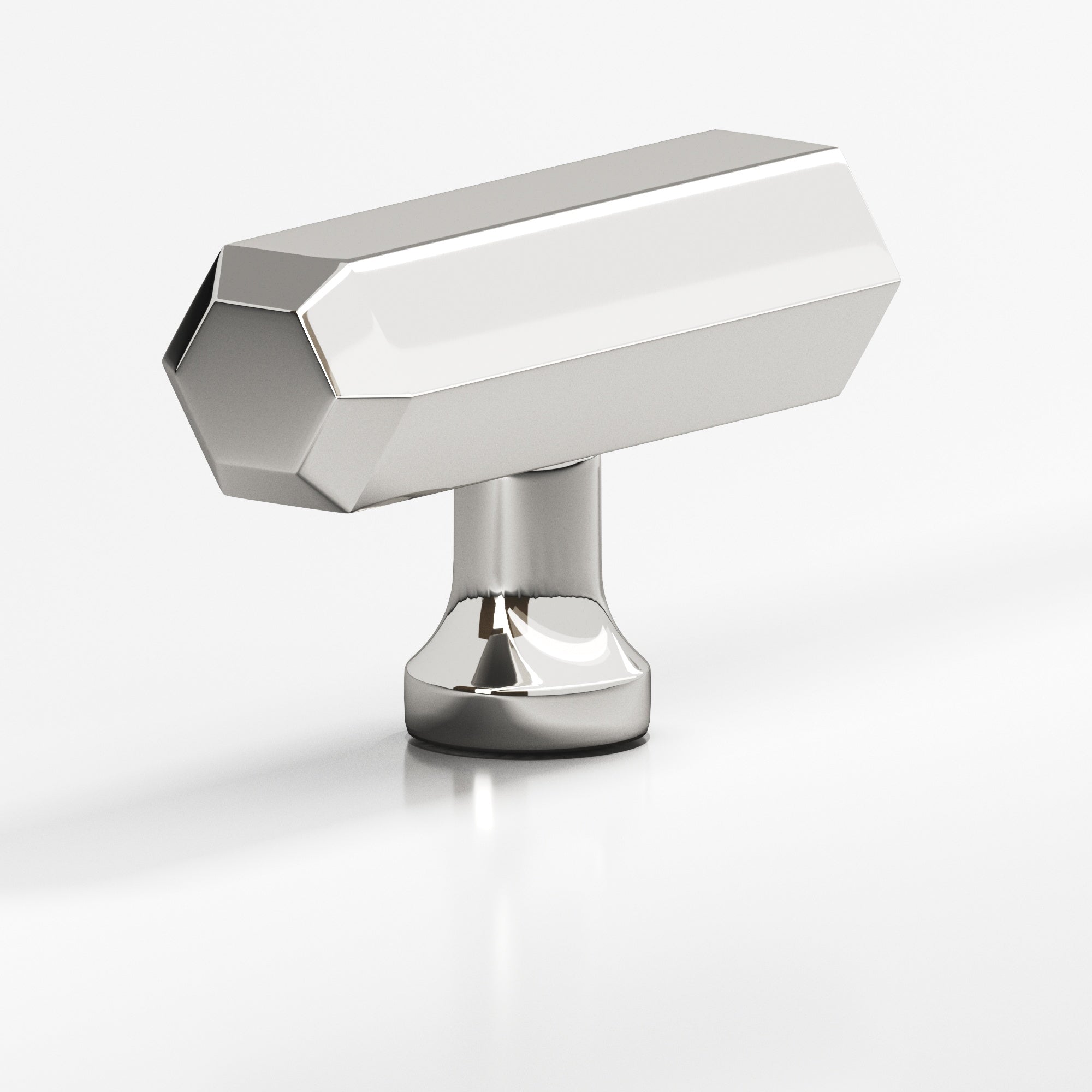 Colonial Bronze Series 320 2" Hexagonal Cabinet T-Knob With Flared Post Polished Nickel / 2"