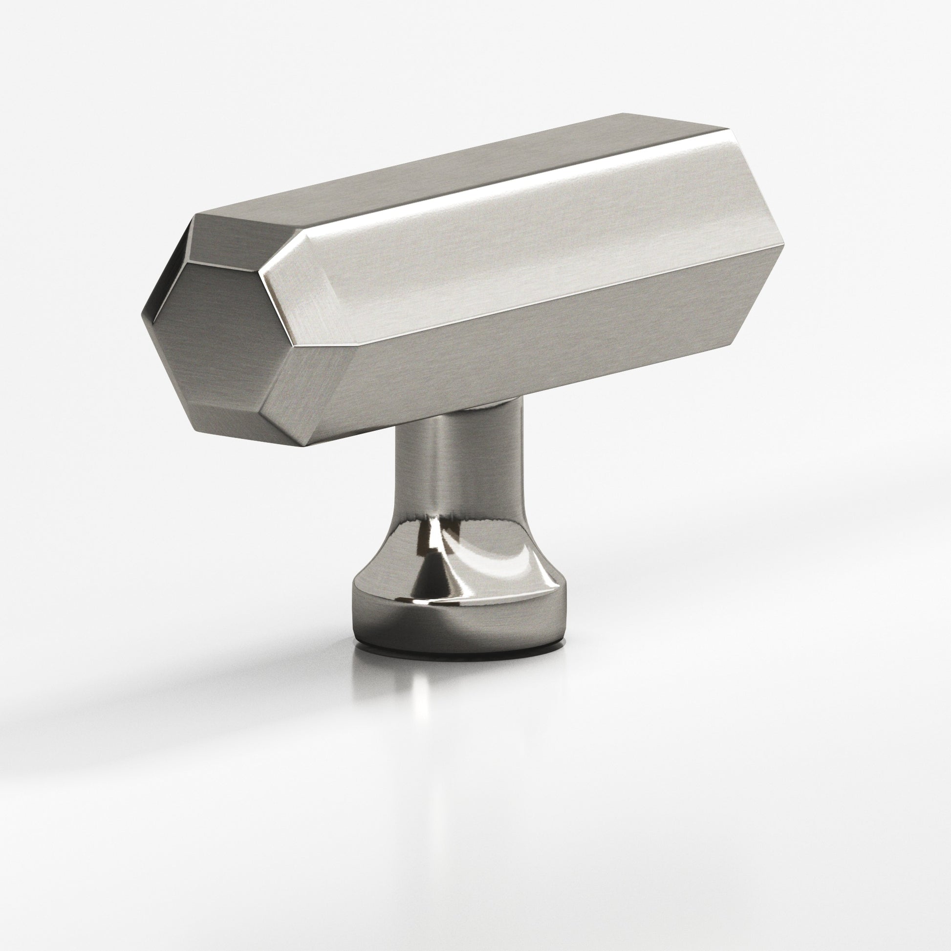 Colonial Bronze Series 320 2" Hexagonal Cabinet T-Knob With Flared Post Nickel Stainless / 2"