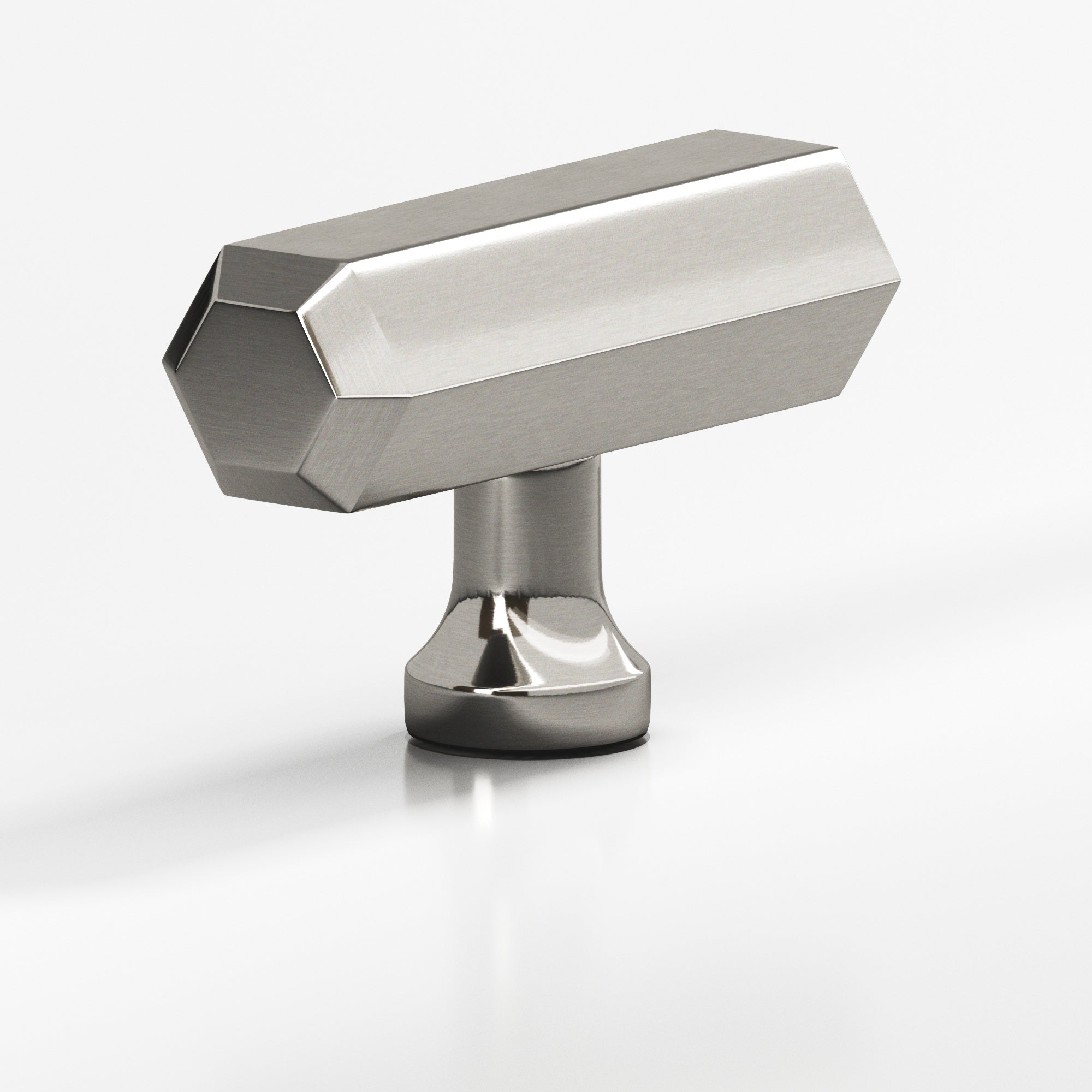 Colonial Bronze Series 320 2" Hexagonal Cabinet T-Knob With Flared Post Nickel Stainless / 2"