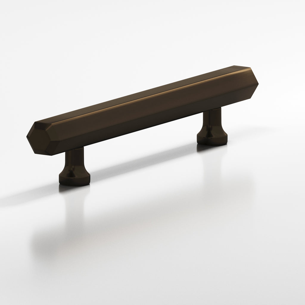 Colonial Bronze Series 323 12" Hexagonal Beveled Appliance Pull With Flared Posts Oil Rubbed Bronze / 12"