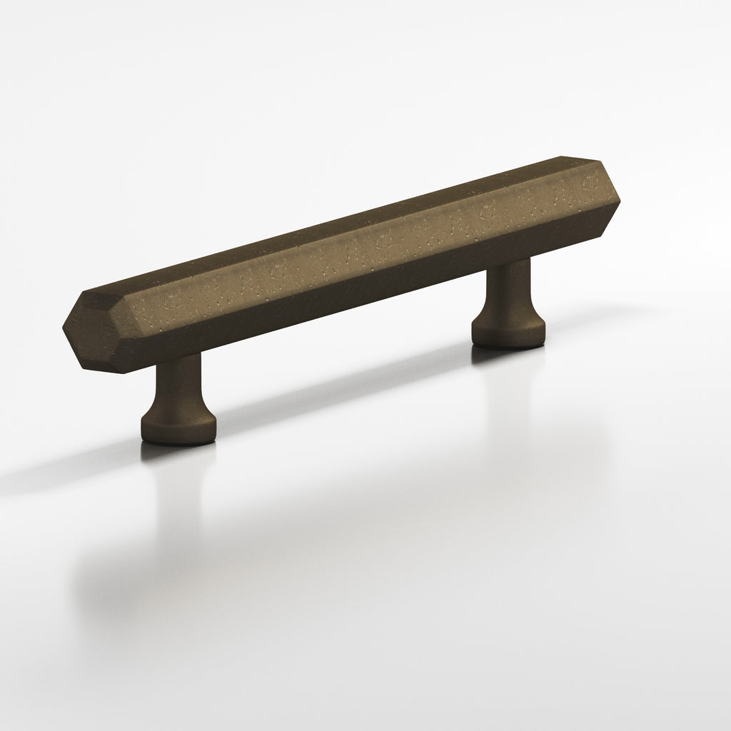 Colonial Bronze Series 323 12" Hexagonal Beveled Appliance Pull With Flared Posts Distressed Oil Rubbed Bronze / 12"
