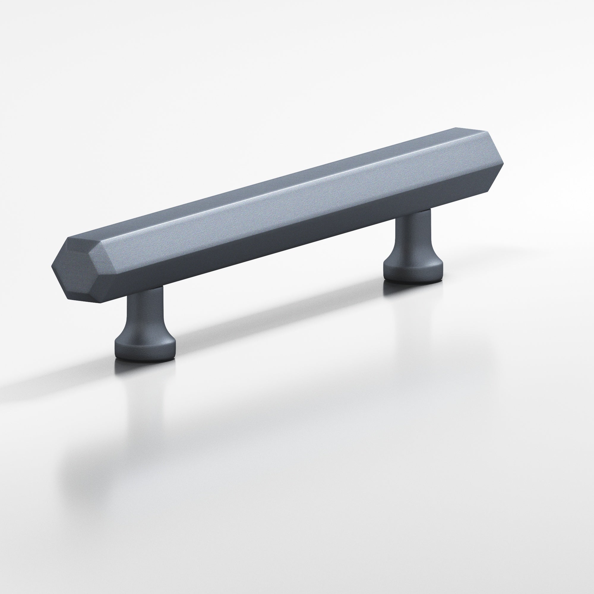 Colonial Bronze Series 323 12" Hexagonal Beveled Appliance Pull With Flared Posts Frost Chrome™ / 12"