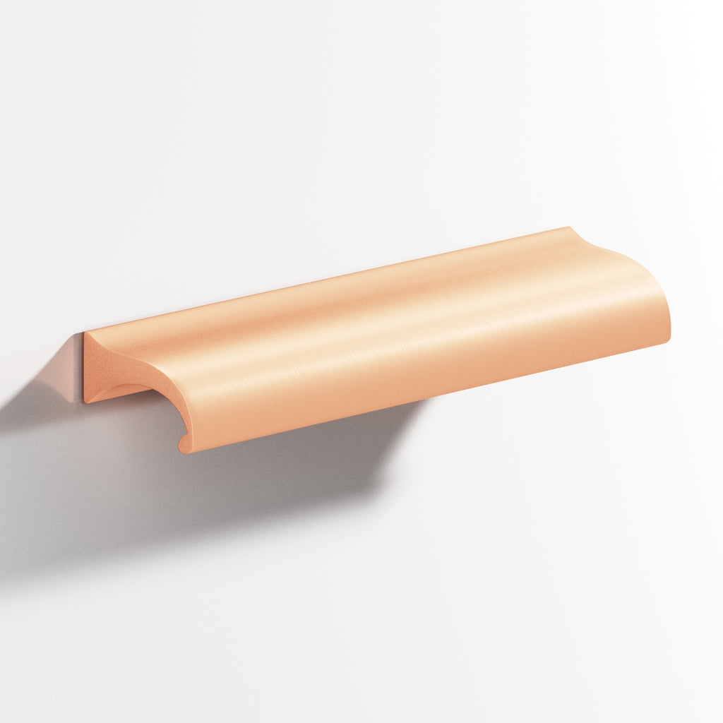 Colonial Bronze Series 458 8" Waterfall Cabinet Pull With Straight Ends Matte Satin Copper / 8"