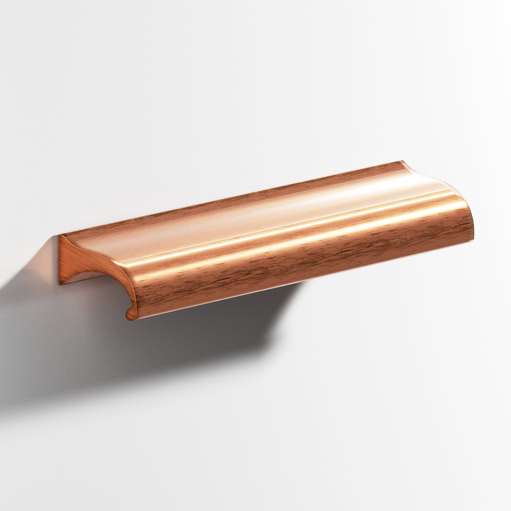 Colonial Bronze Series 458 8" Waterfall Cabinet Pull With Straight Ends Antique Copper / 8"