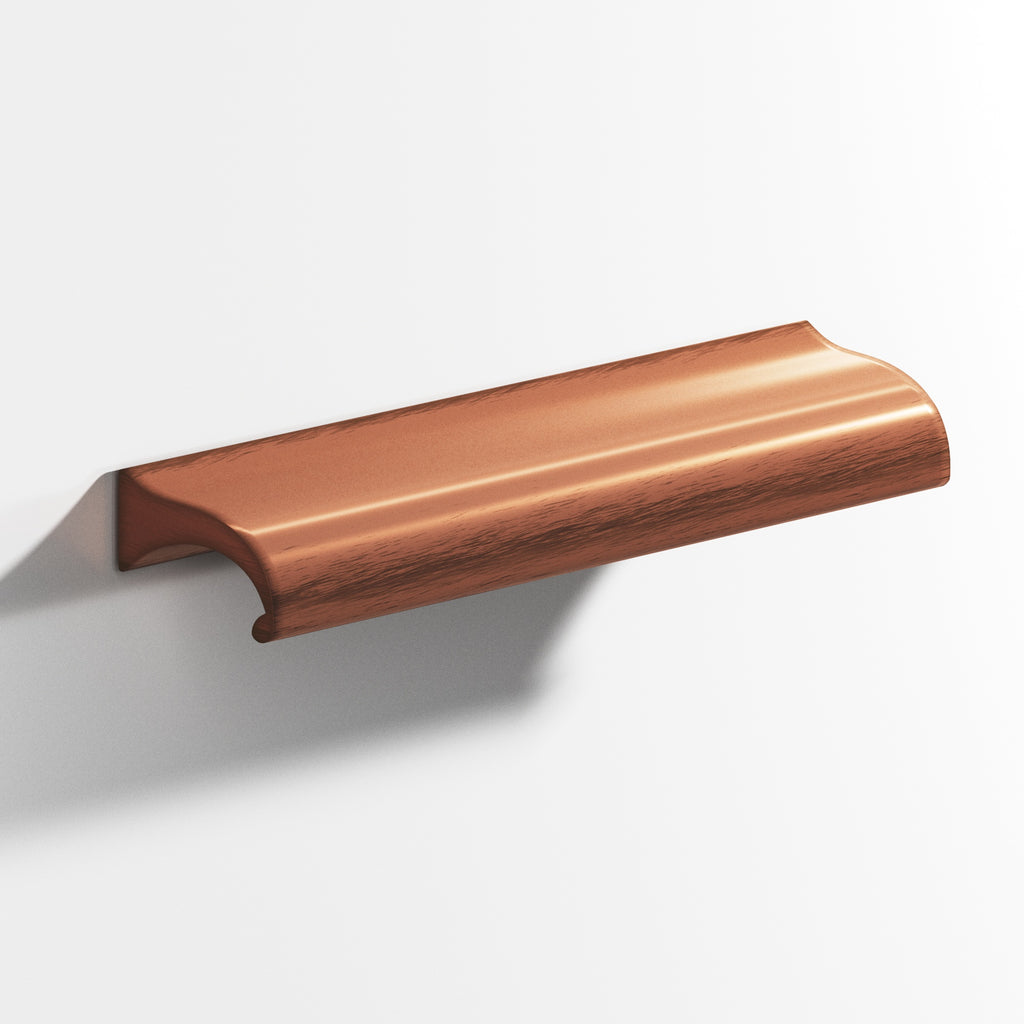 Colonial Bronze Series 458 4" Waterfall Cabinet Pull With Straight Ends Matte Antique Copper / 4"