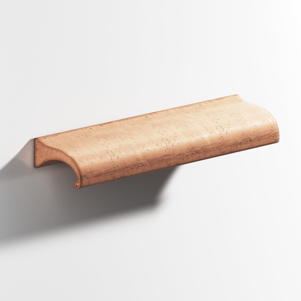 Colonial Bronze Series 458 4" Waterfall Cabinet Pull With Straight Ends Distressed Antique Copper / 4"