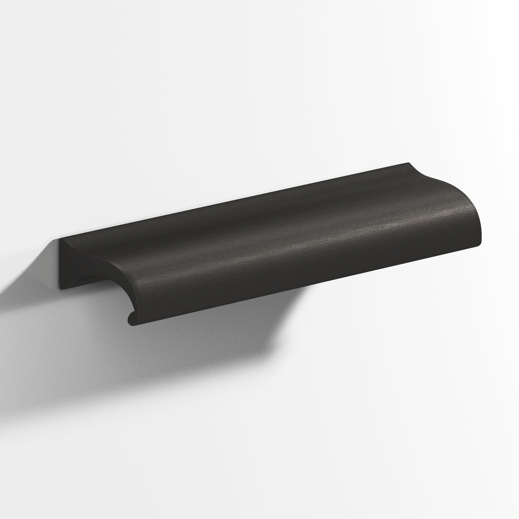 Colonial Bronze Series 458 4" Waterfall Cabinet Pull With Straight Ends Frost Black™ / 4"