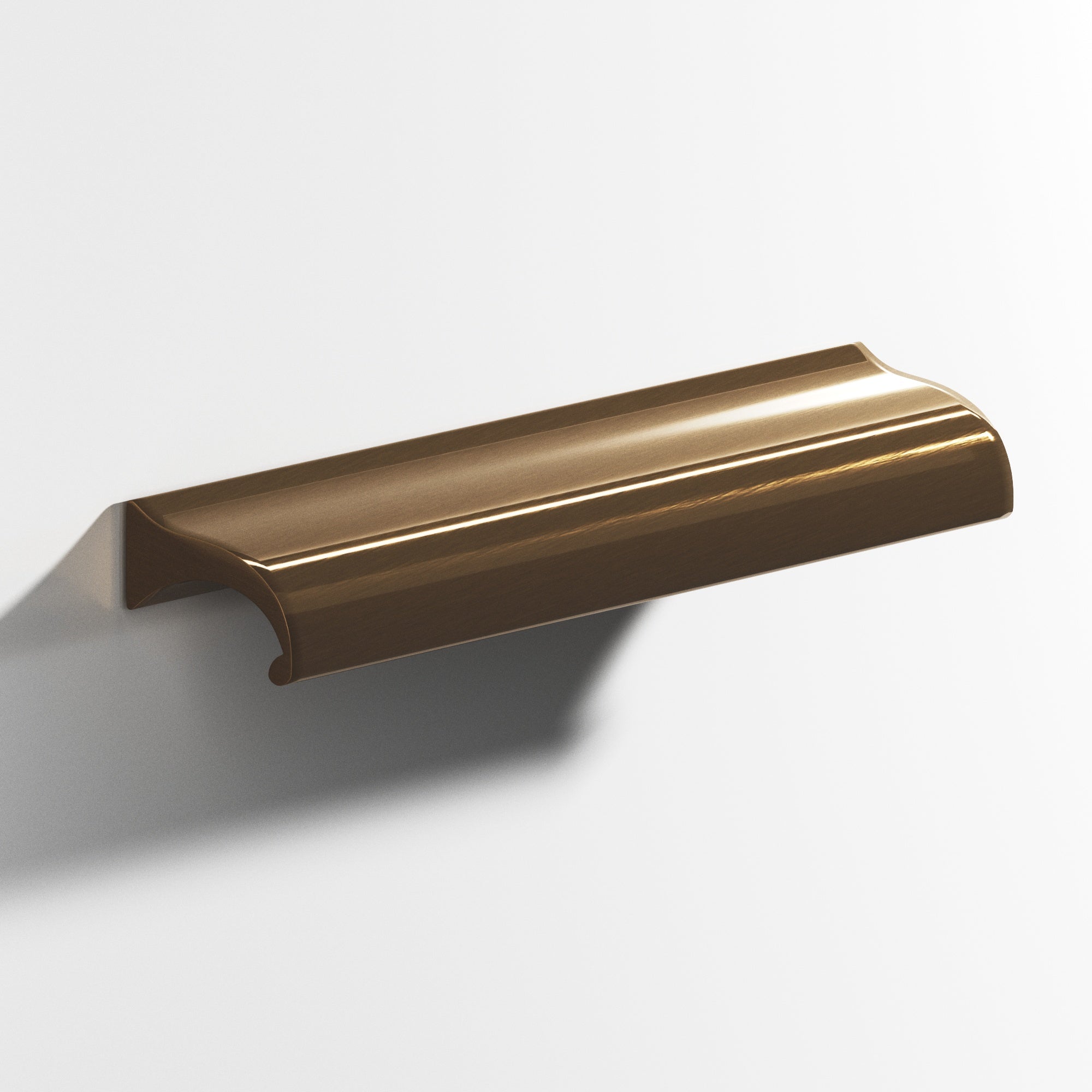 Colonial Bronze Series 458 4" Waterfall Cabinet Pull With Straight Ends Light Statuary Bronze / 4"