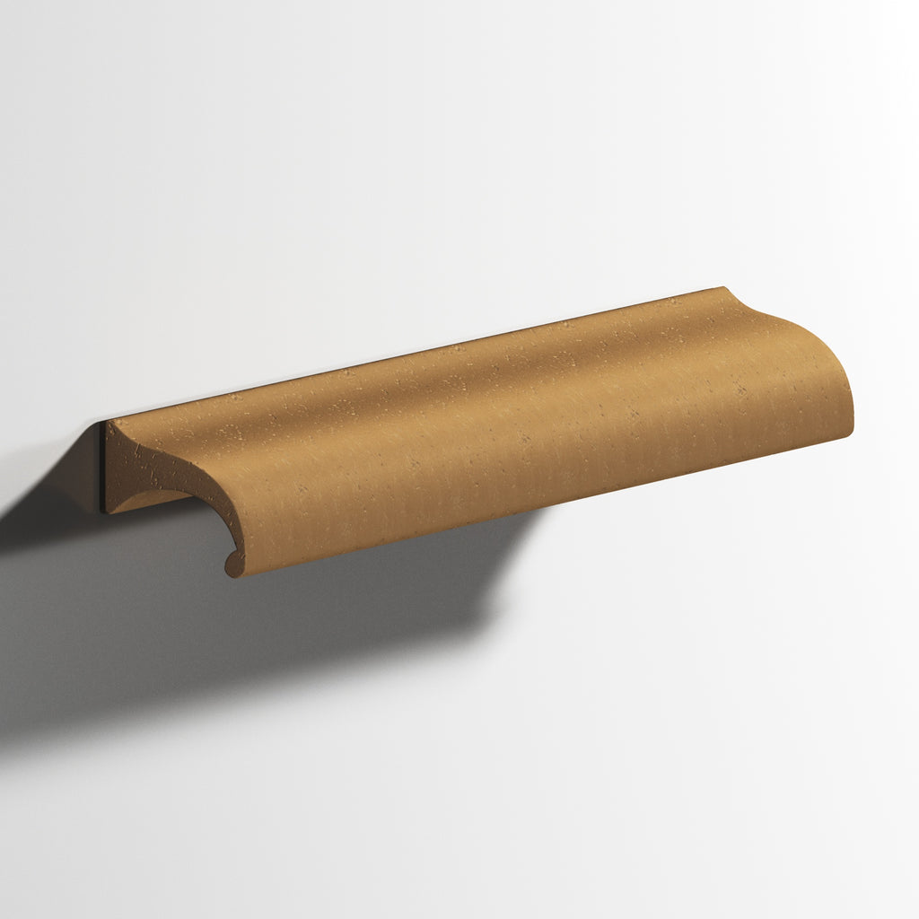 Colonial Bronze Series 458 1.5" Waterfall Cabinet Pull With Straight Ends Distressed Light Statuary Bronze / 1.5"