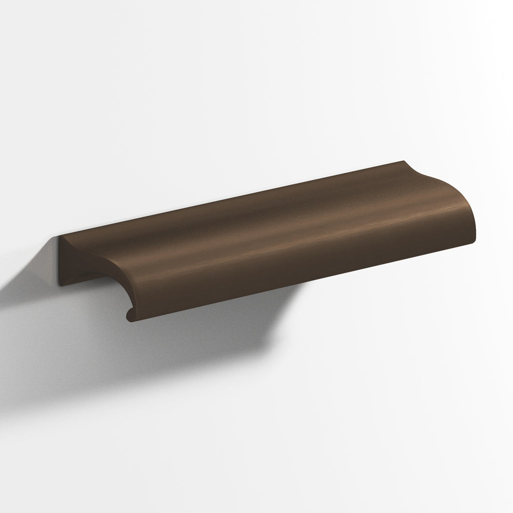 Colonial Bronze Series 458 4" Waterfall Cabinet Pull With Straight Ends Heritage Bronze / 4"