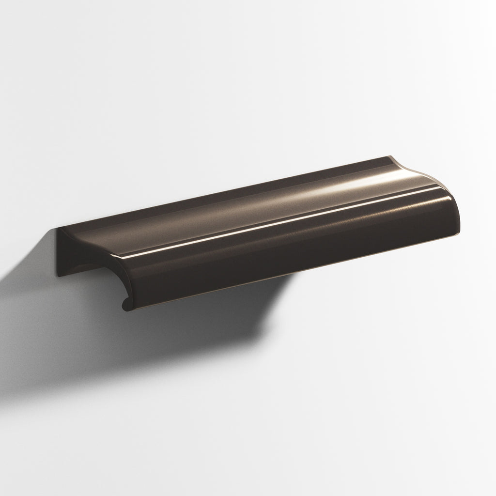 Colonial Bronze Series 458 6" Waterfall Cabinet Pull With Straight Ends Dark Statuary Bronze / 6"