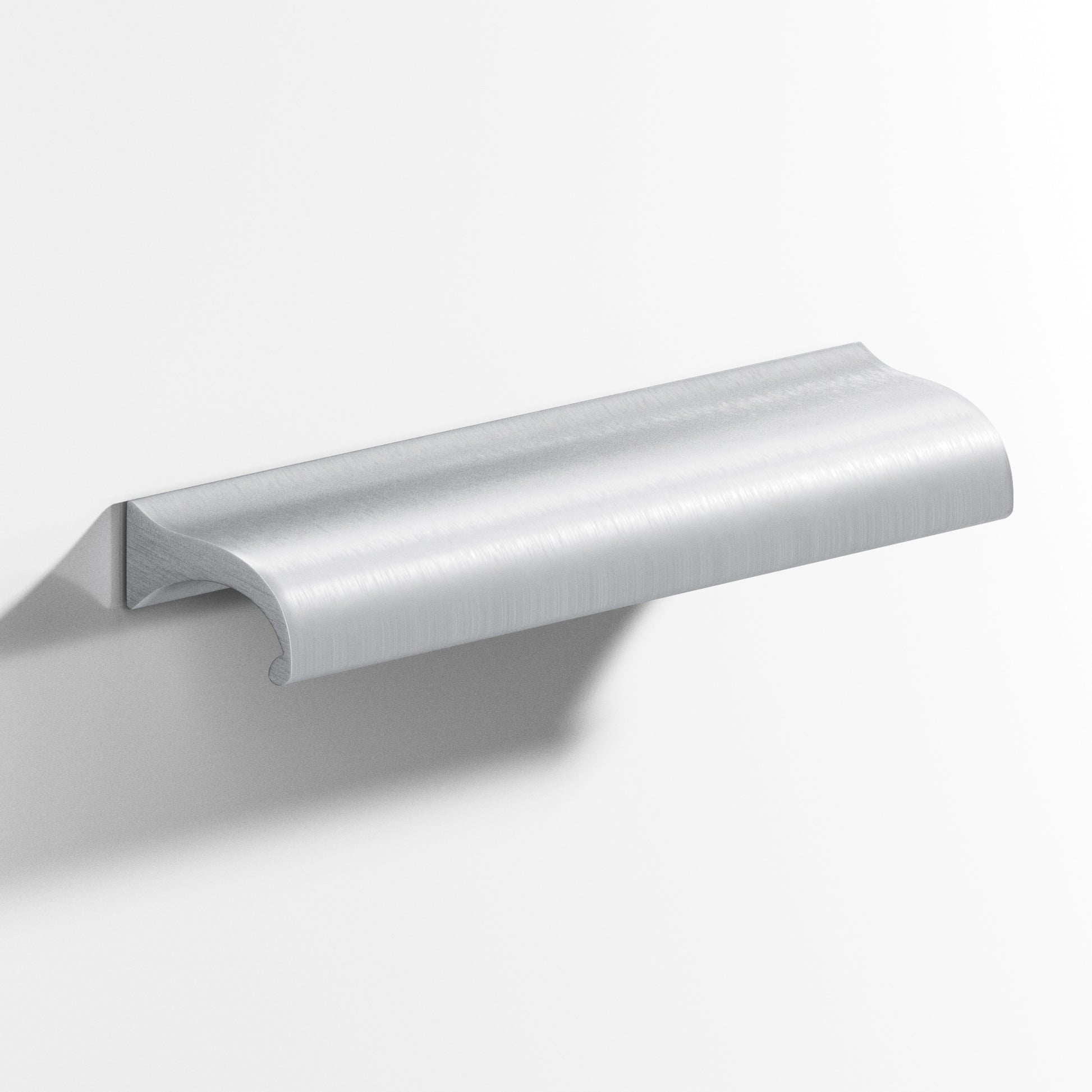 Colonial Bronze Series 458 4" Waterfall Cabinet Pull With Straight Ends Matte Satin Chrome / 4"