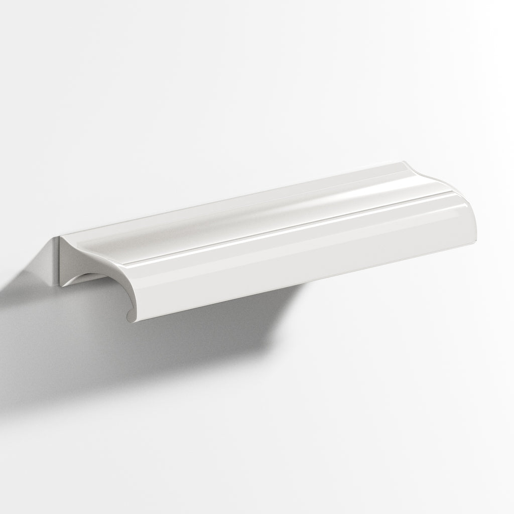 Colonial Bronze Series 458 4" Waterfall Cabinet Pull With Straight Ends Polished Nickel / 4"
