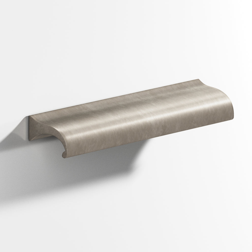 Colonial Bronze Series 458 4" Waterfall Cabinet Pull With Straight Ends Matte Pewter / 4"