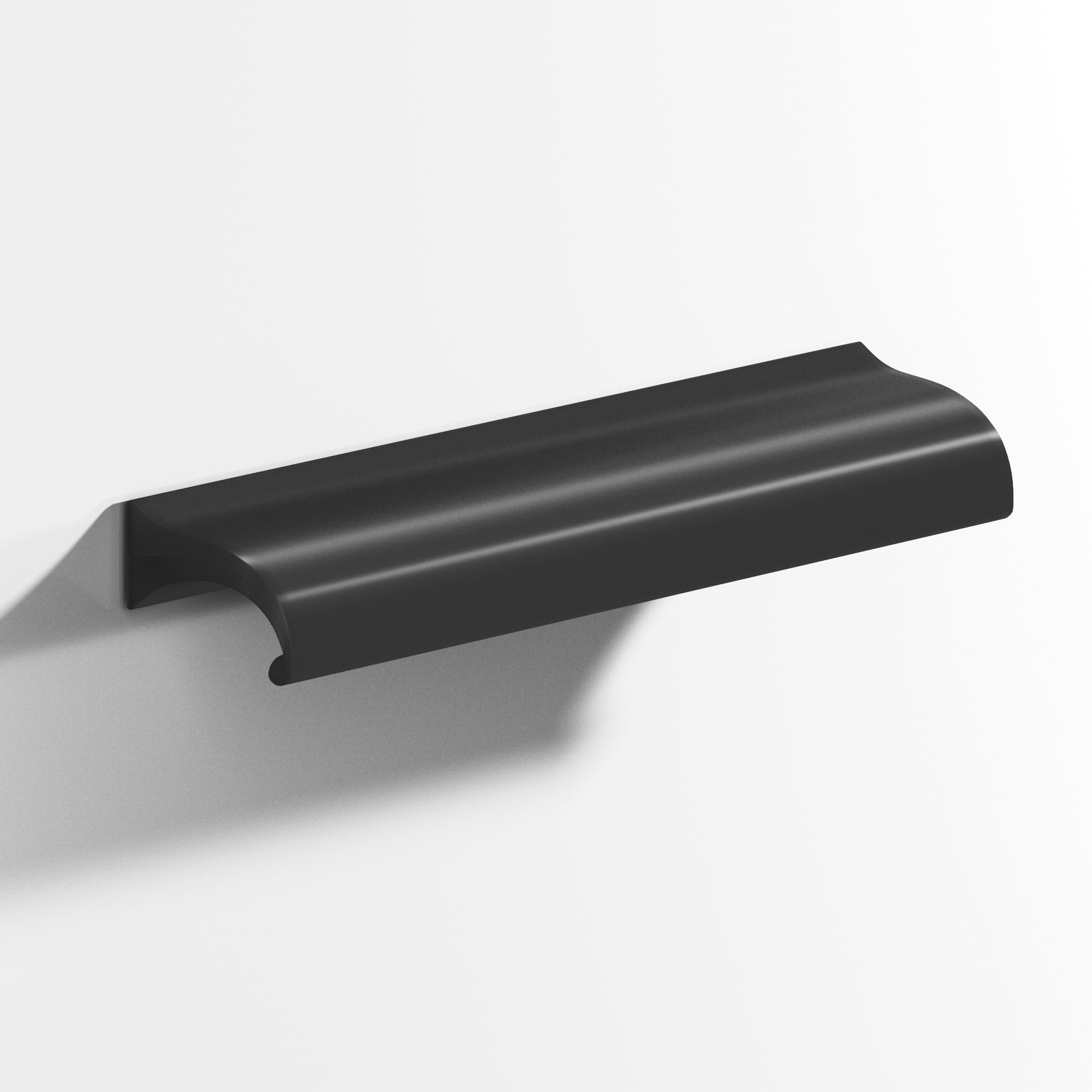 Colonial Bronze Series 458 8" Waterfall Cabinet Pull With Straight Ends Matte Graphite / 8"