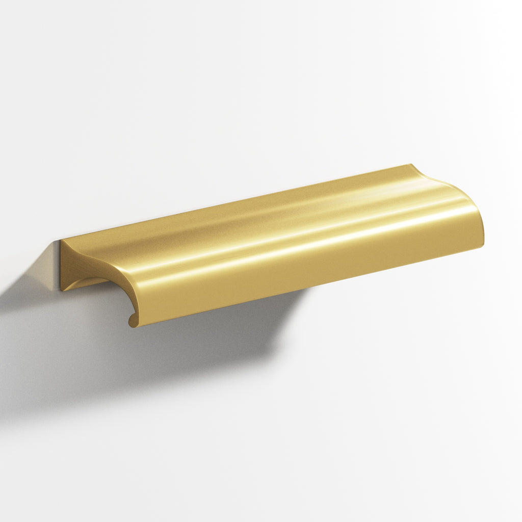 Colonial Bronze Series 458 4" Waterfall Cabinet Pull With Straight Ends Unlacquered Satin Brass / 4"
