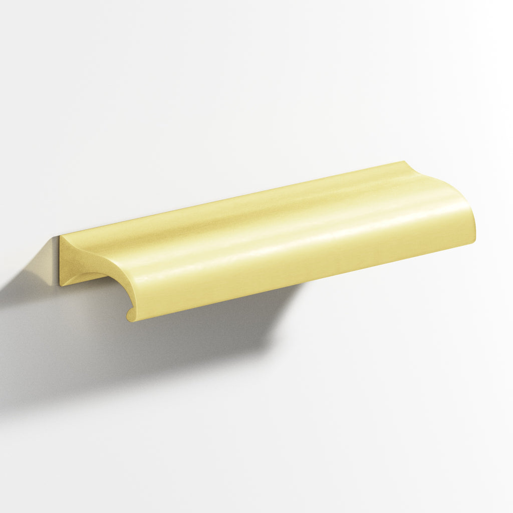 Colonial Bronze Series 458 6" Waterfall Cabinet Pull With Straight Ends Matte Satin Brass / 6"