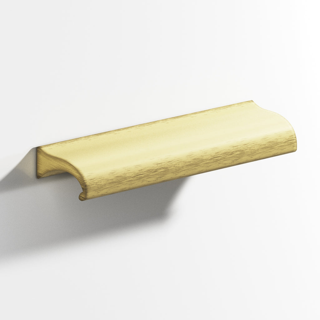 Colonial Bronze Series 458 8" Waterfall Cabinet Pull With Straight Ends Matte Antique Satin Brass / 8"