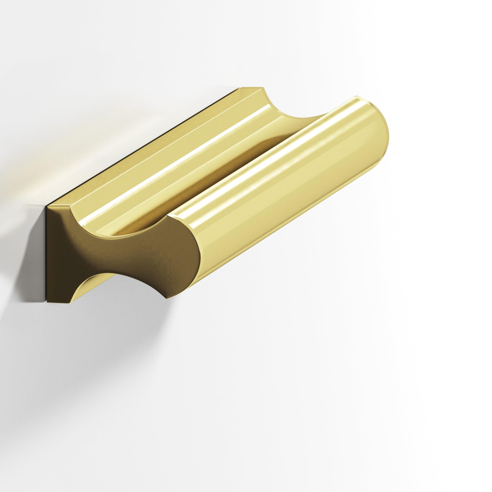 Colonial Bronze Series 490 4" Finger Pull Polished Brass / 4"