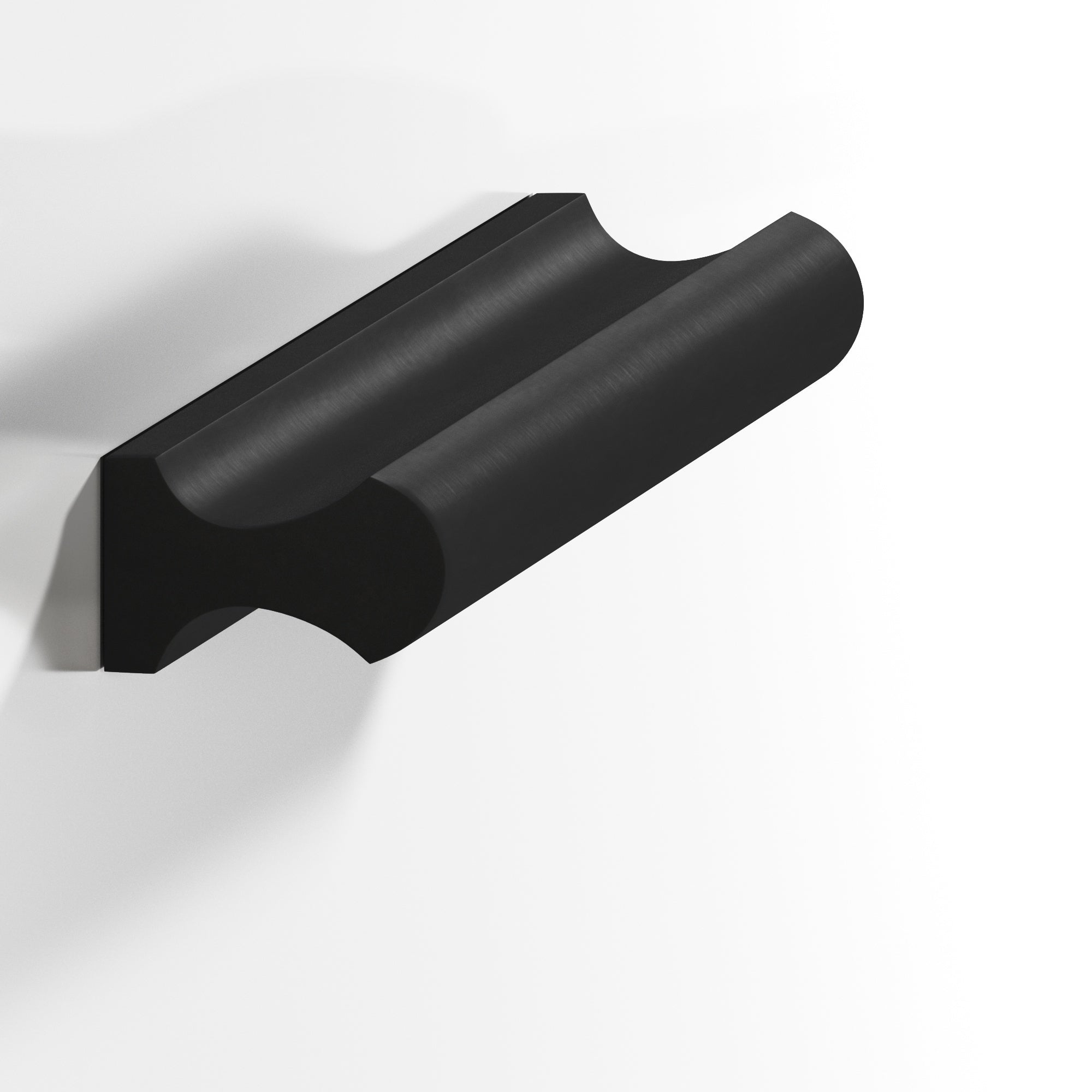 Colonial Bronze Series 490 8" Finger Pull Matte Satin Black / 8"