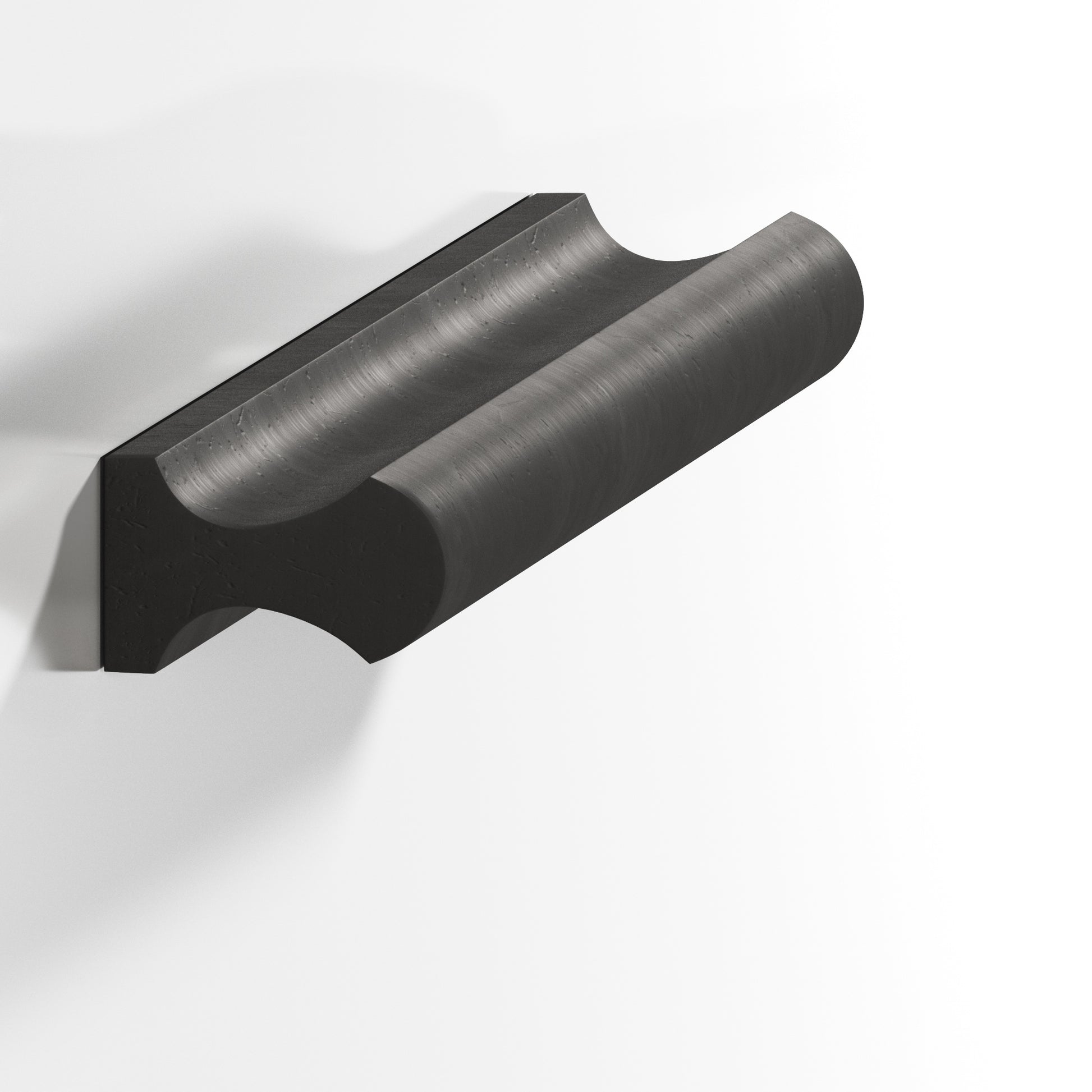 Colonial Bronze Series 490 8" Finger Pull Distressed Satin Black / 8"