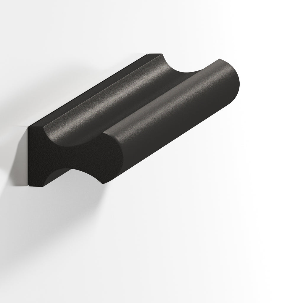 Colonial Bronze Series 490 4" Finger Pull Frost Black™ / 4"