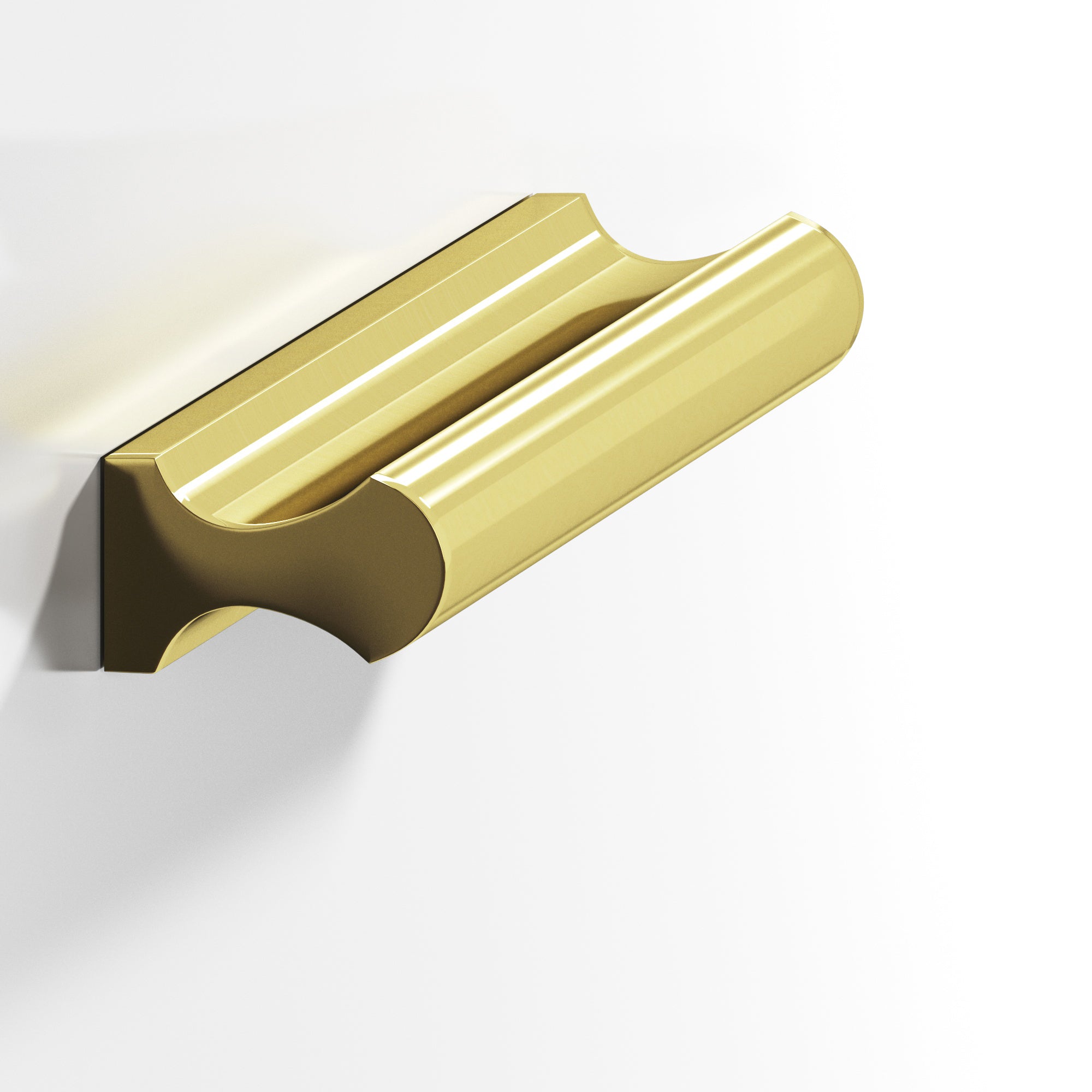 Colonial Bronze Series 490 8" Finger Pull Unlacquered Polished Brass / 8"