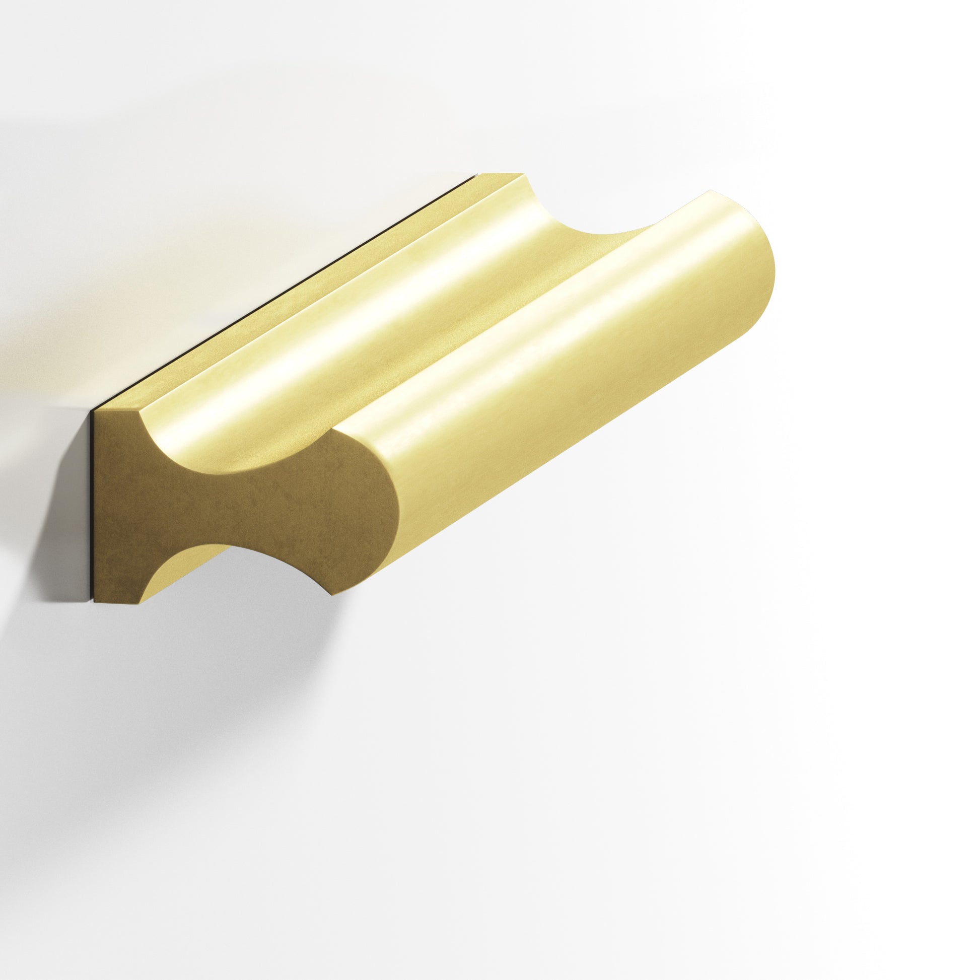 Colonial Bronze Series 490 8" Finger Pull Matte Satin Brass / 8"