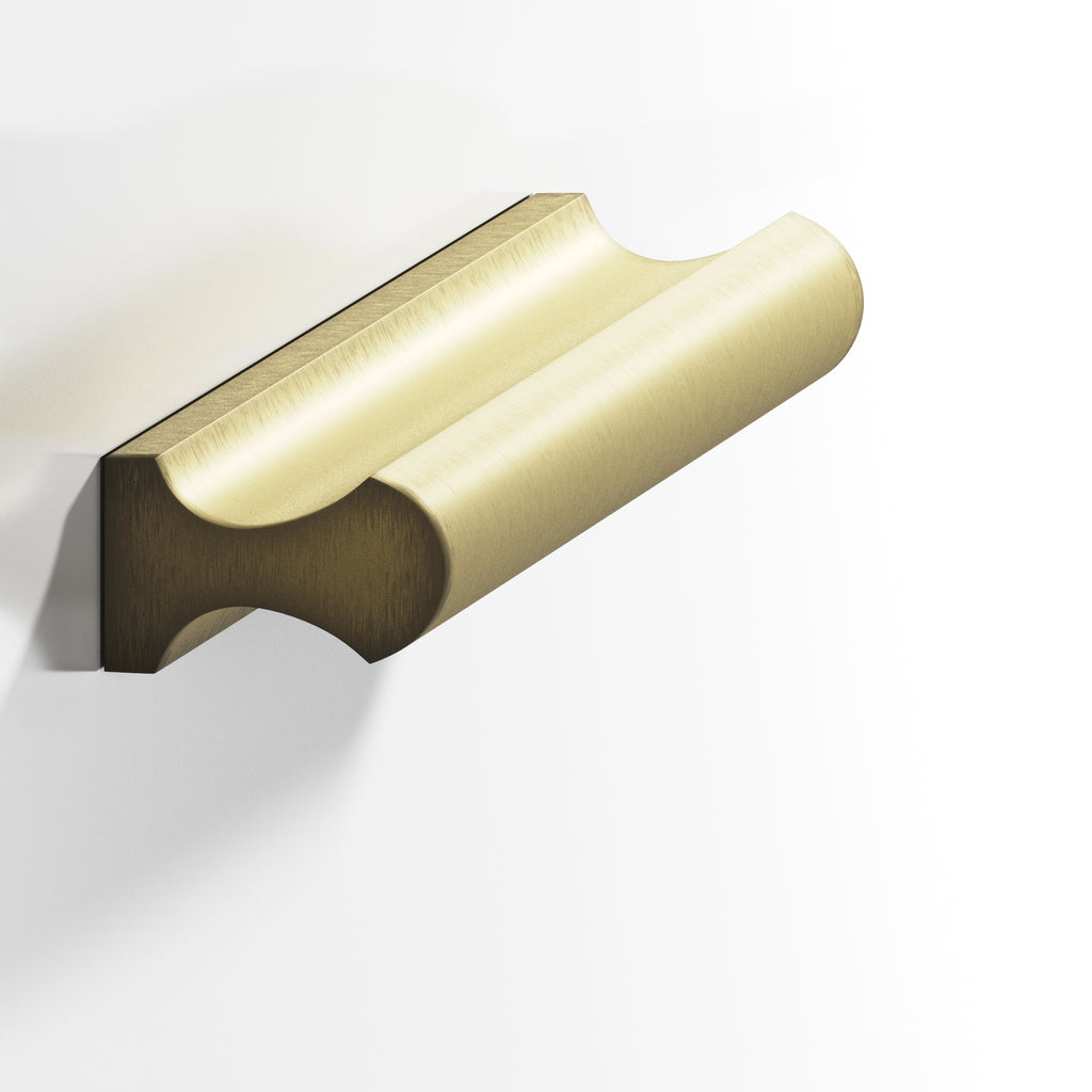 Colonial Bronze Series 490 4" Finger Pull Matte Antique Satin Brass / 4"